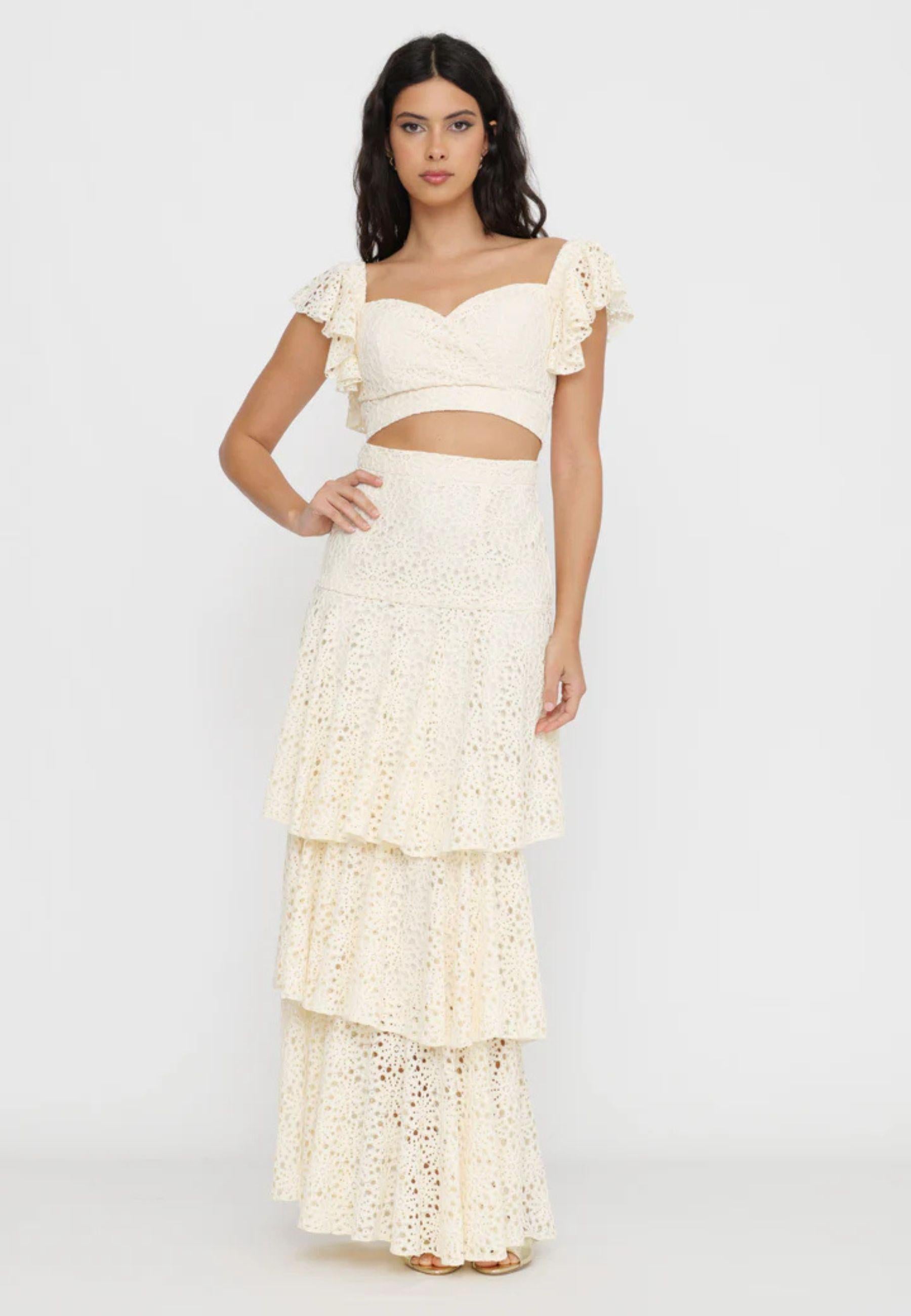 Actualee - Top Cropped in Pizzo con Coppe 