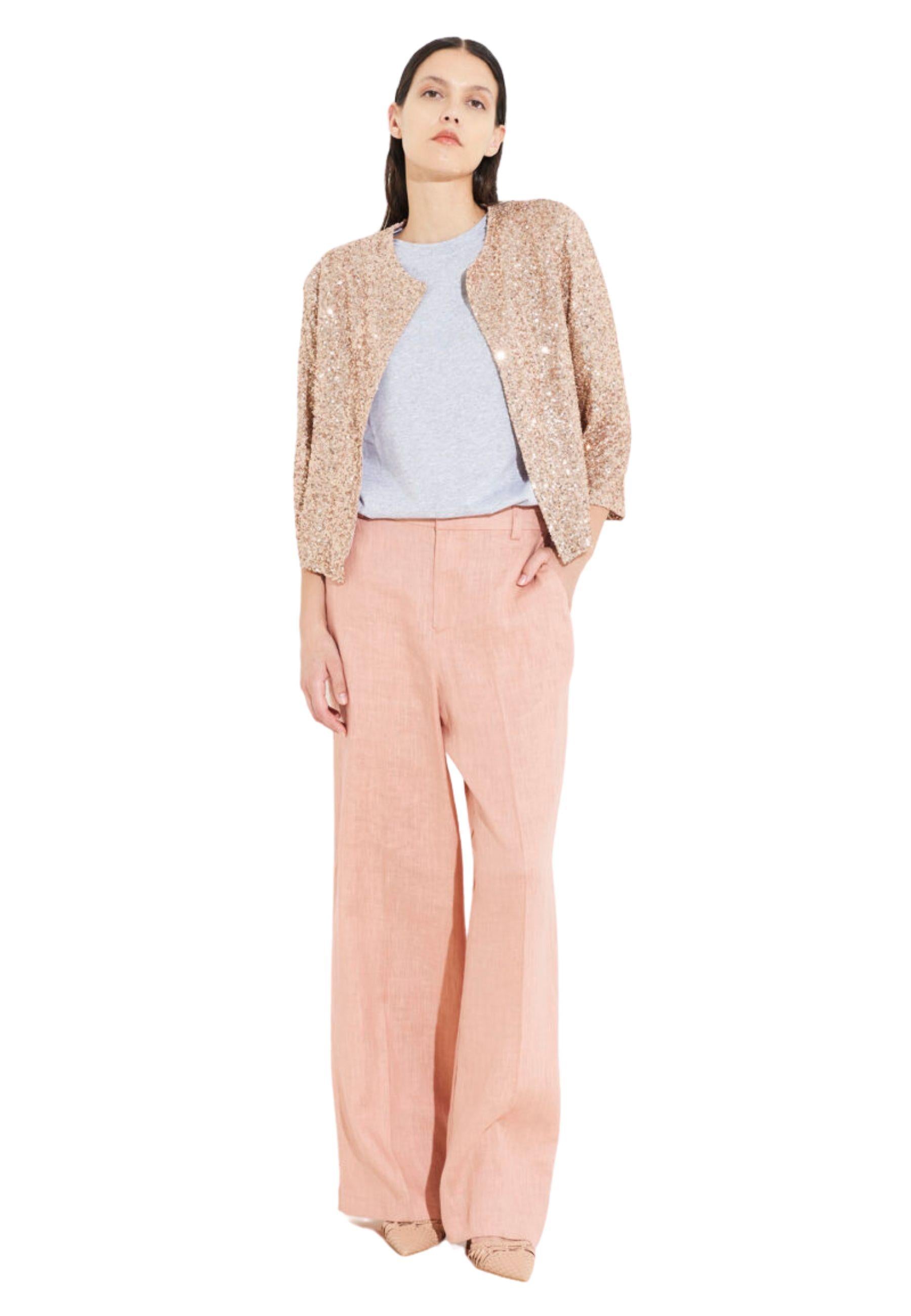 PANTALONE PALAZZO IN LINO 
