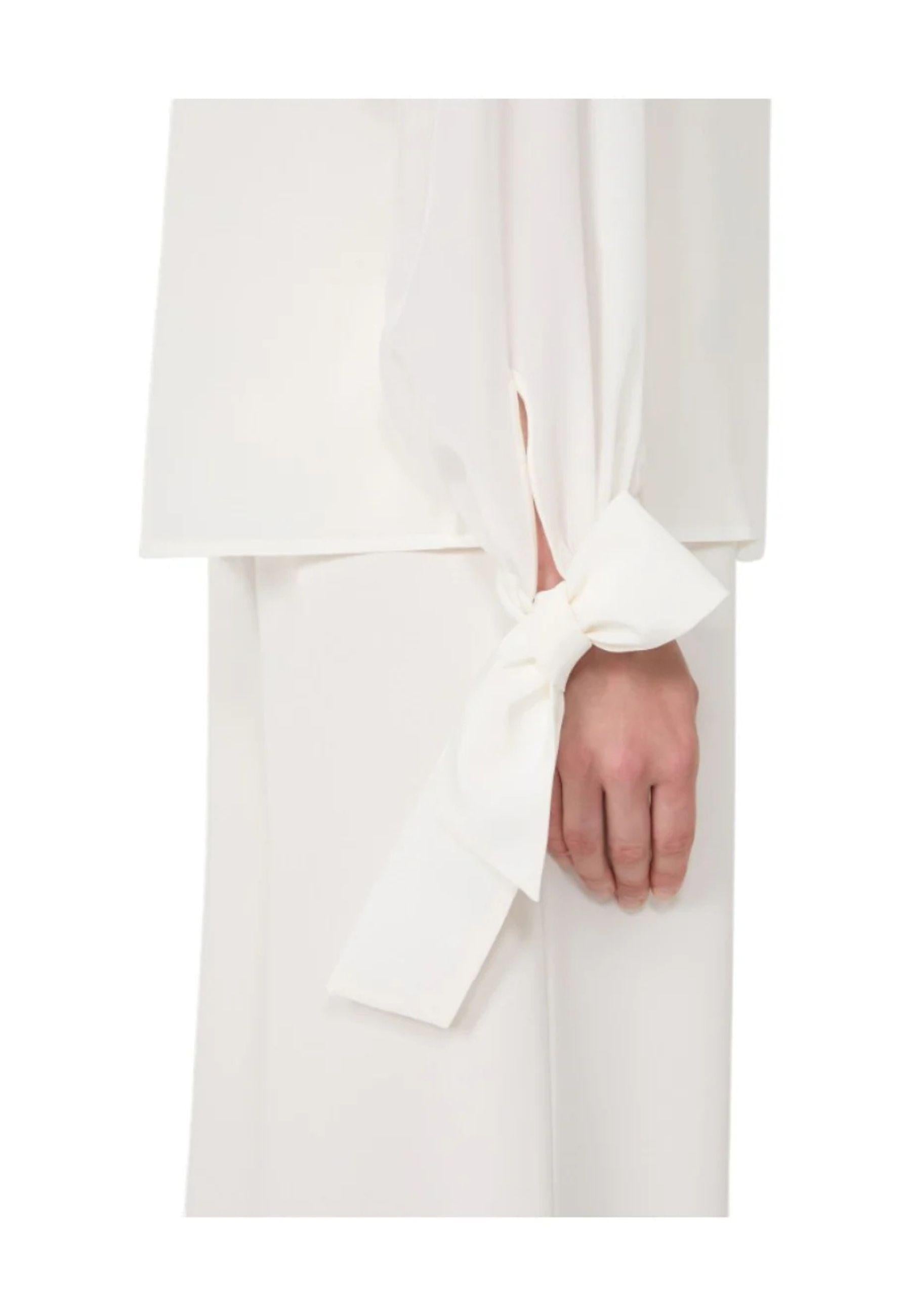 Max Mara Studio - Blusa EDOTTO in seta con fiocco ai polsi 