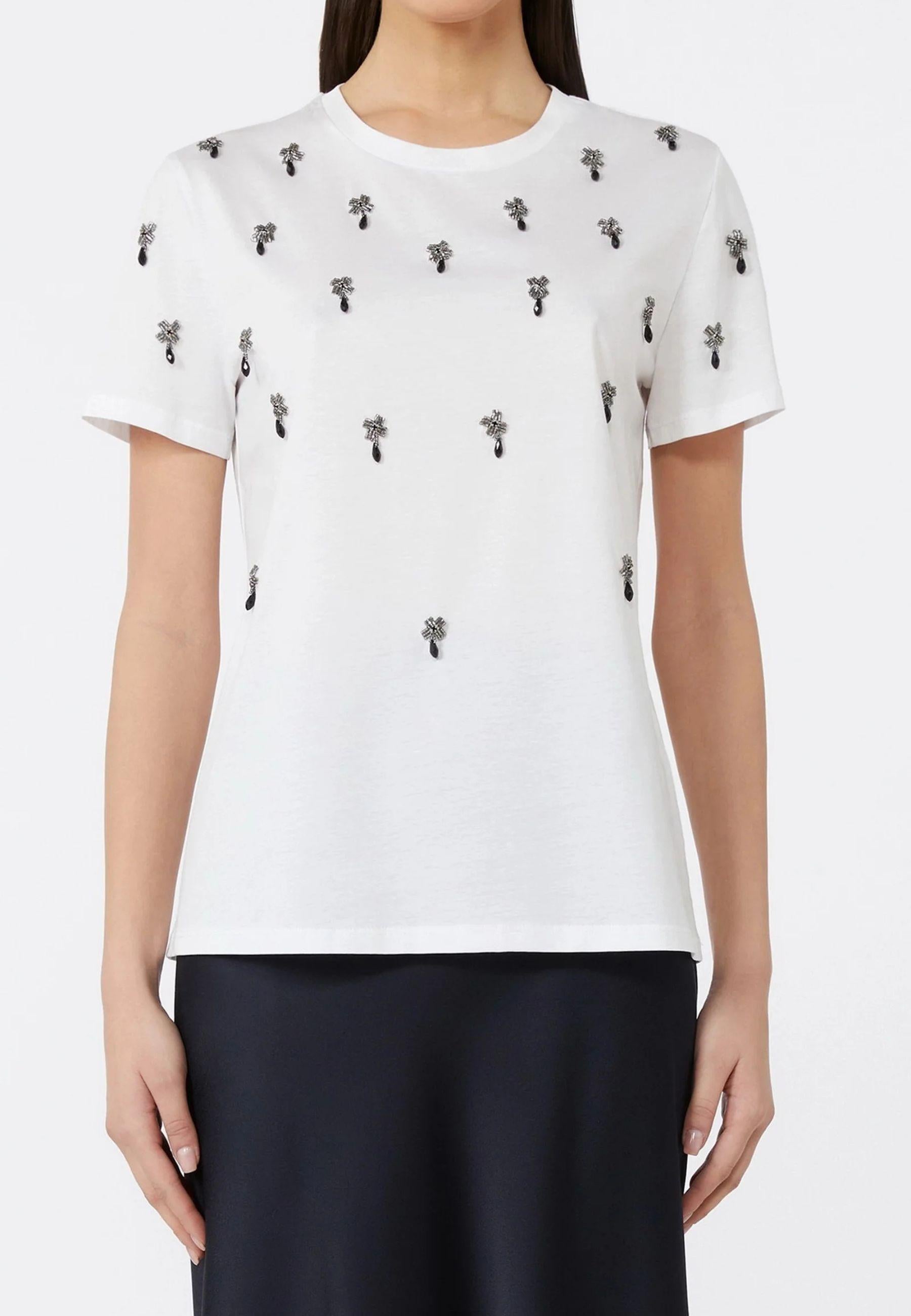 Max Mara Studio - T-shirt couture in jersey di cotone 