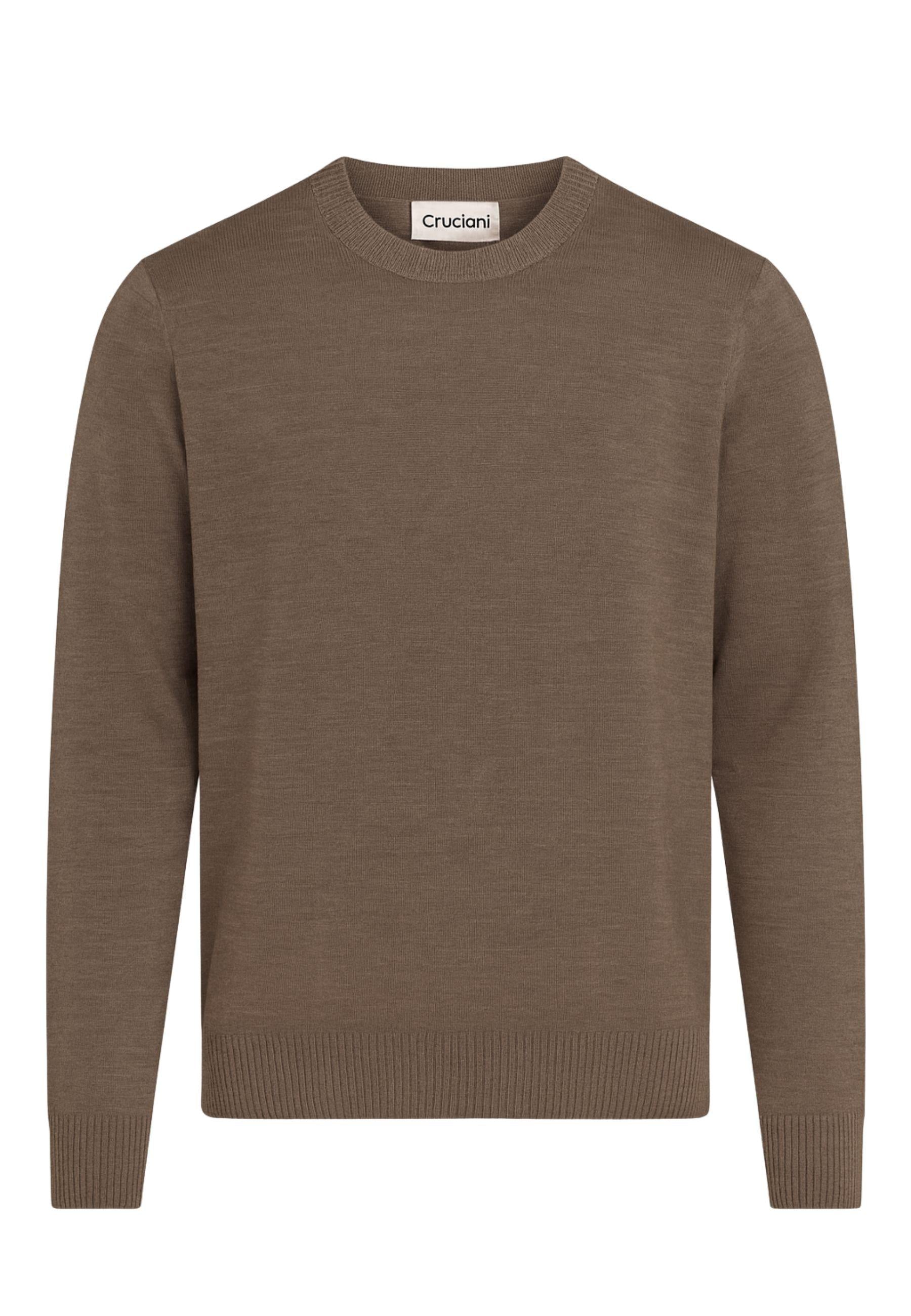 Maglione girocollo Cruciani in pura lana 