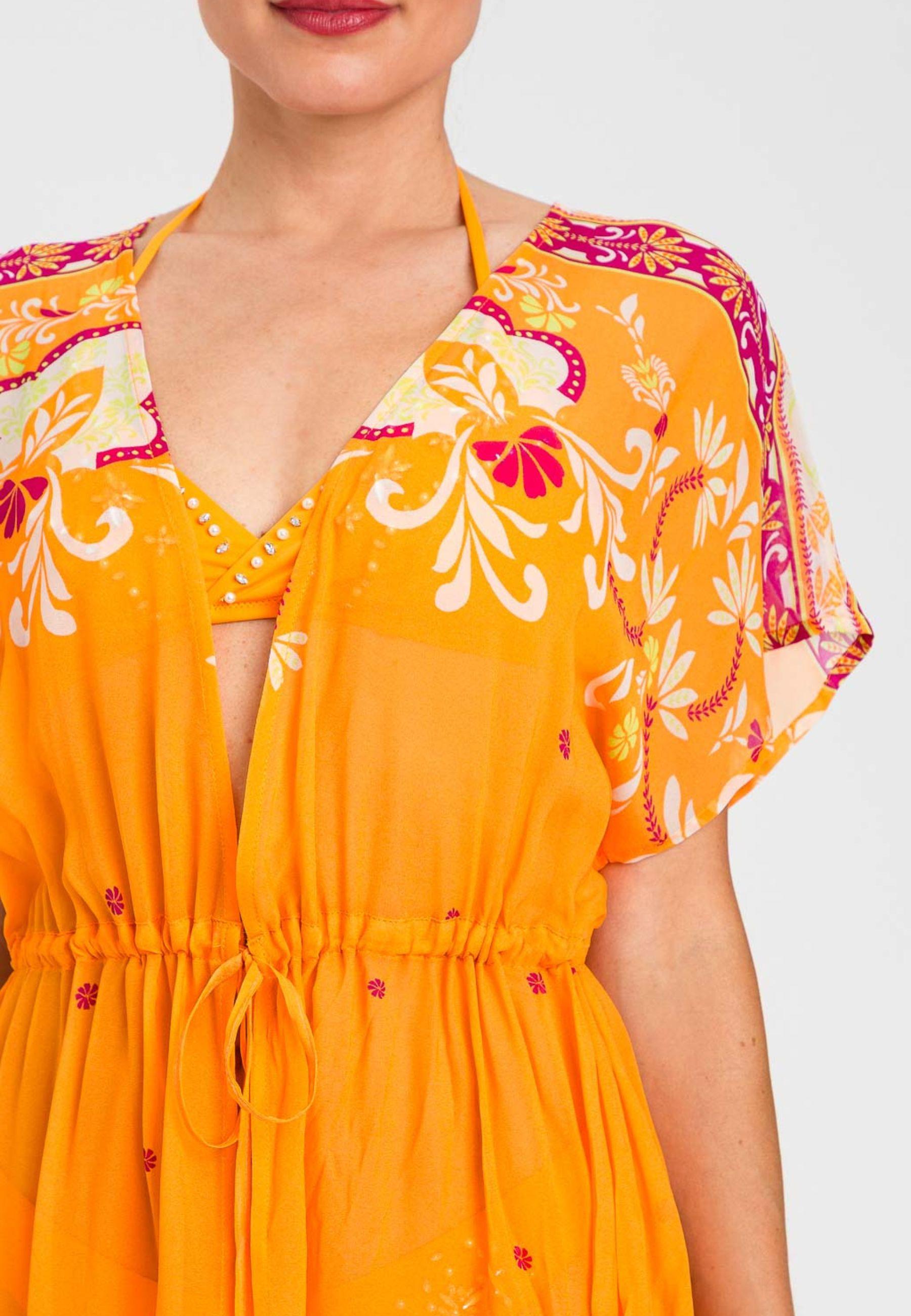 Twinset - Kimono lungo stampa paisley in viscosa 