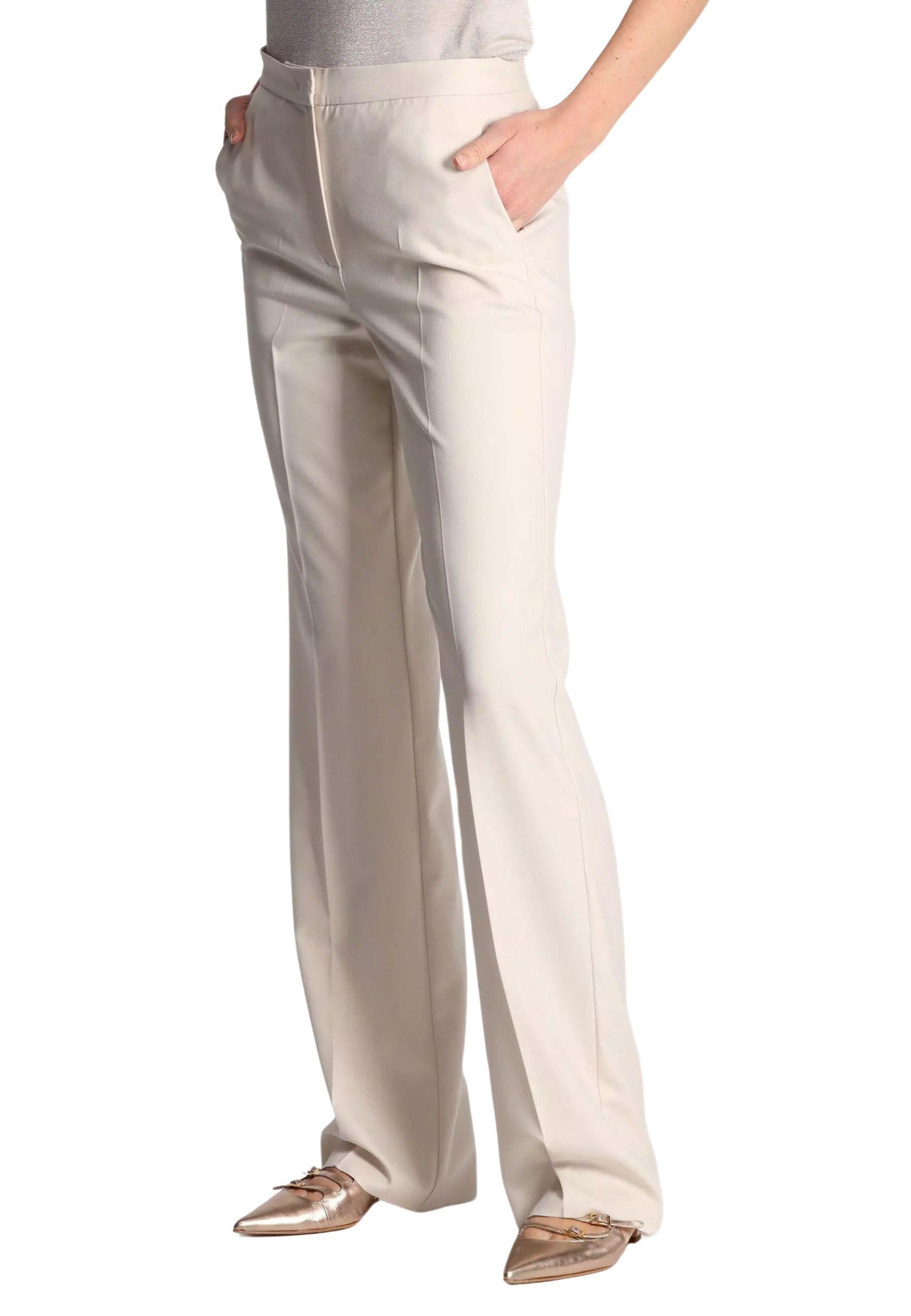 iBlues - Pantaloni Donna Color Burro in Tessuto Stretch 