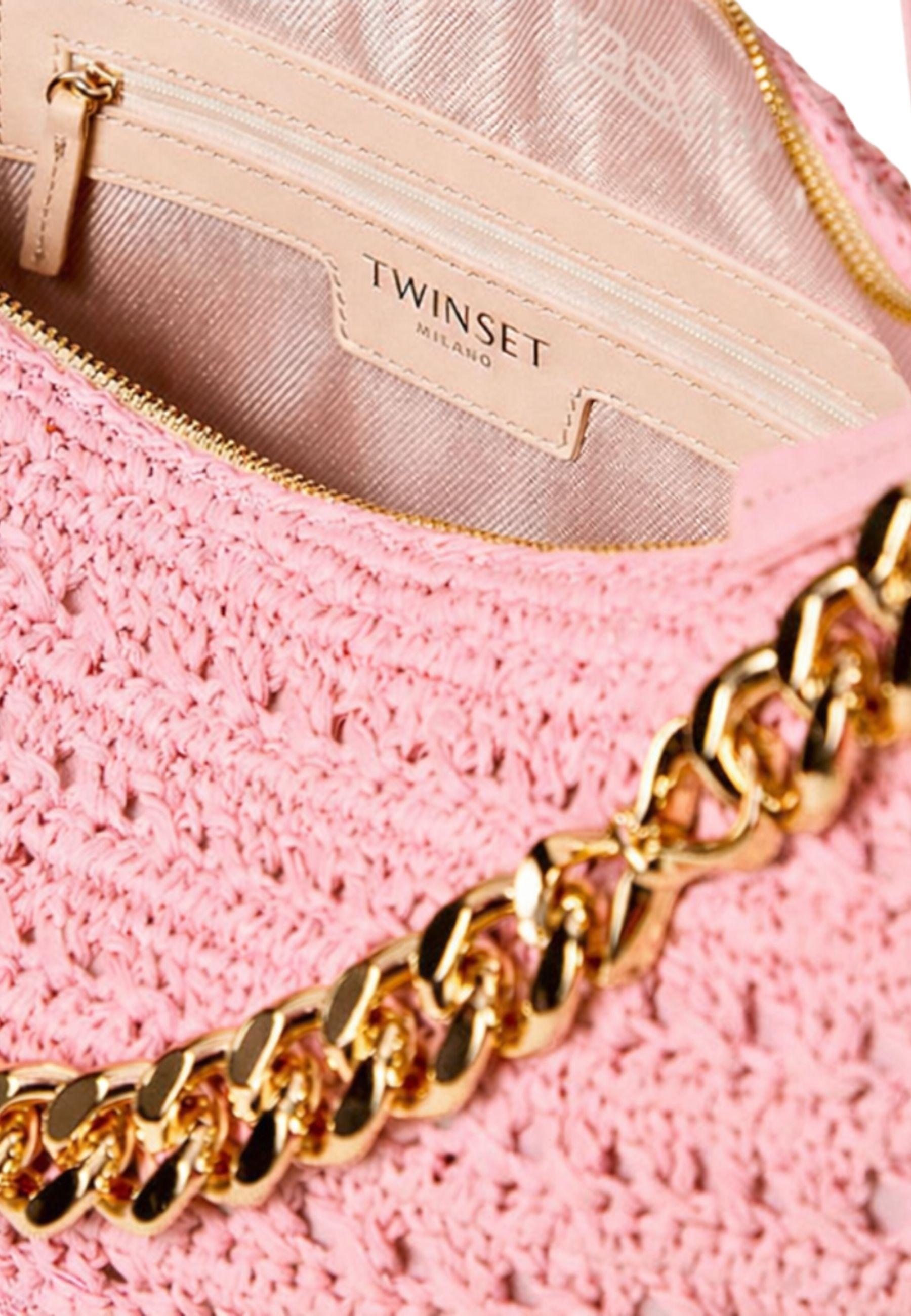 Borsa Hobo "Liliane" Grande in Rafia Crochet 