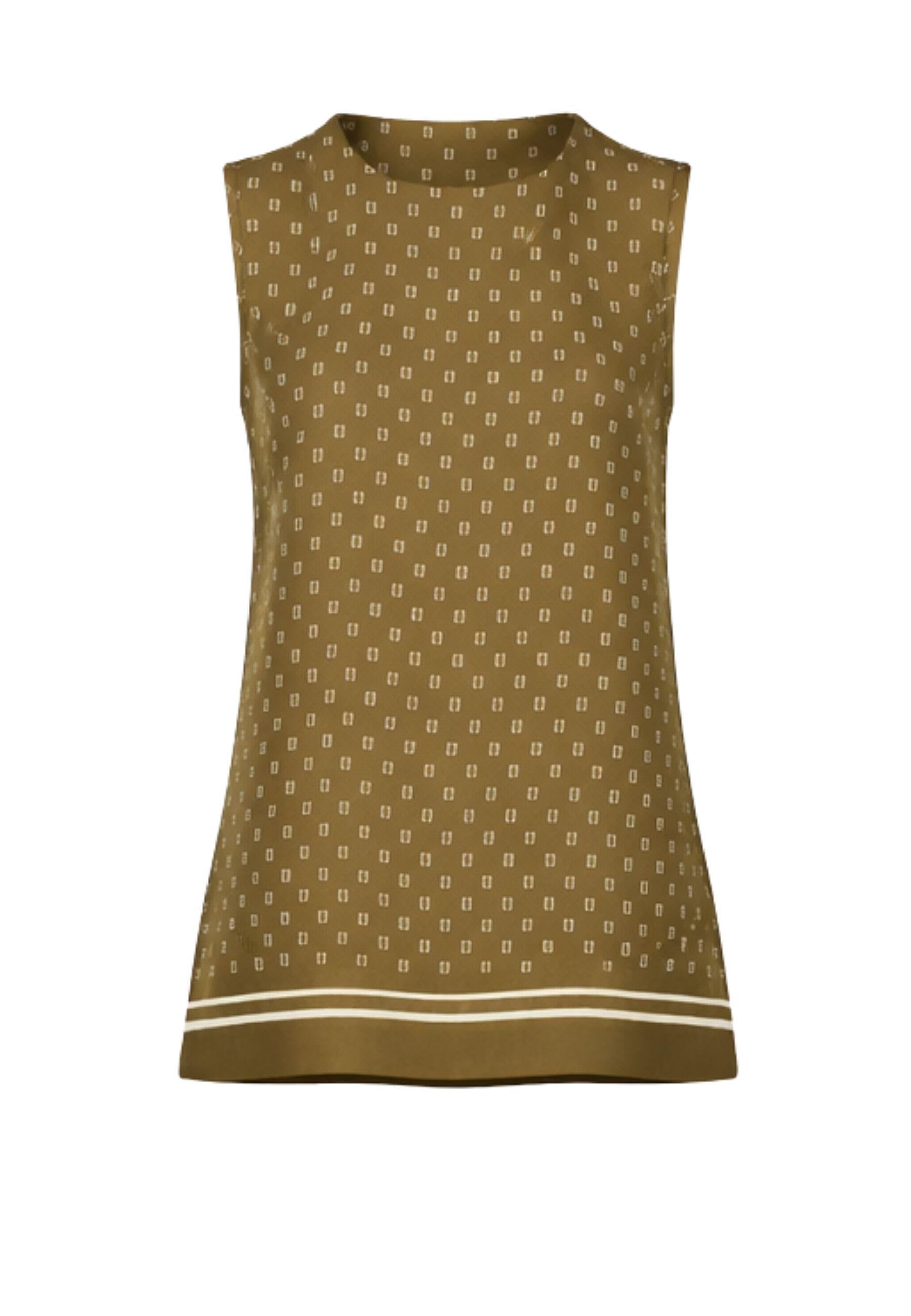 Max Mara Studio - Top in seta con stampa foulard 