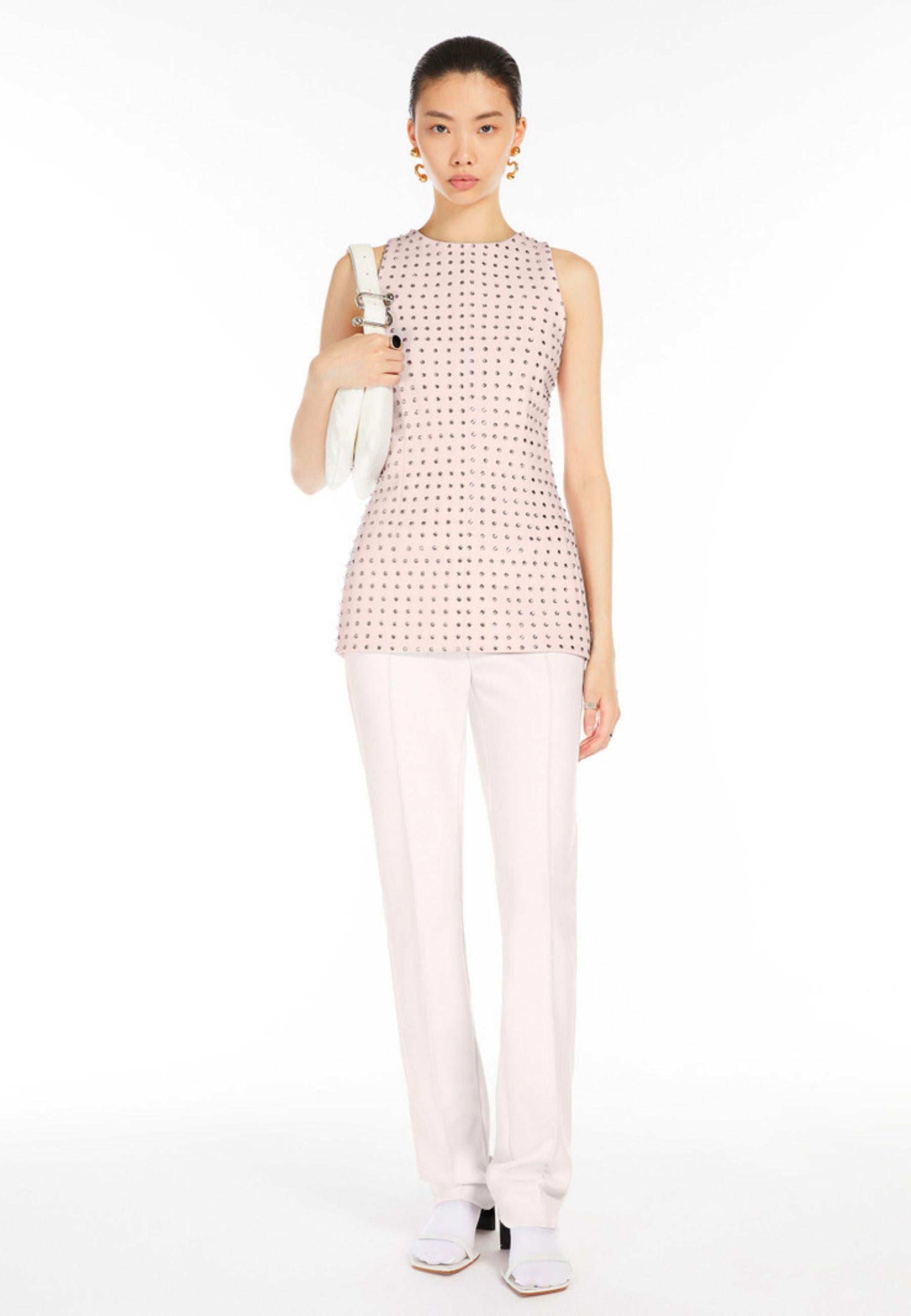 Sportmax - Top Uditore con strass 
