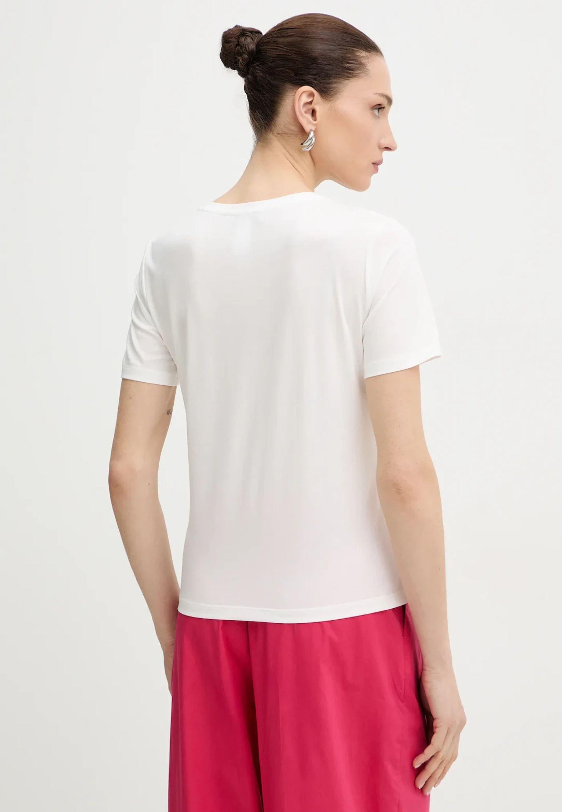 T-shirt con ricamo logo Twinset 