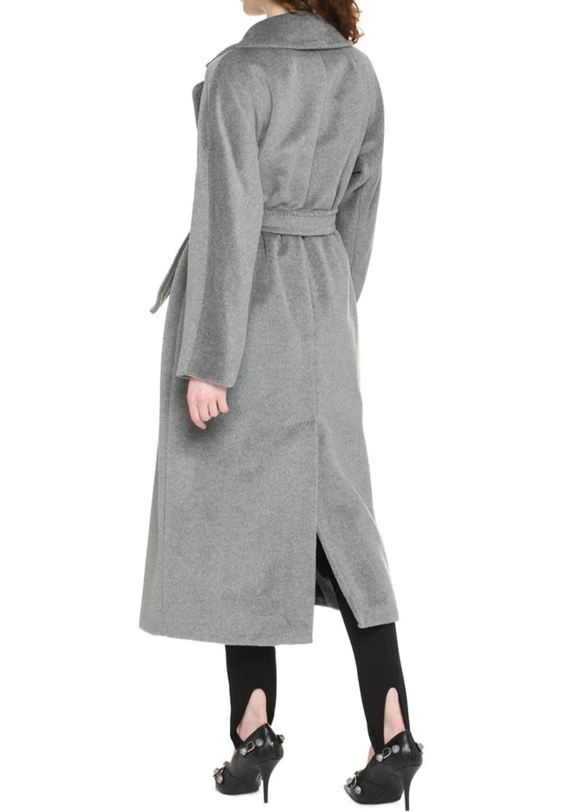 Cappotto a vestaglia in lana e alpaca 