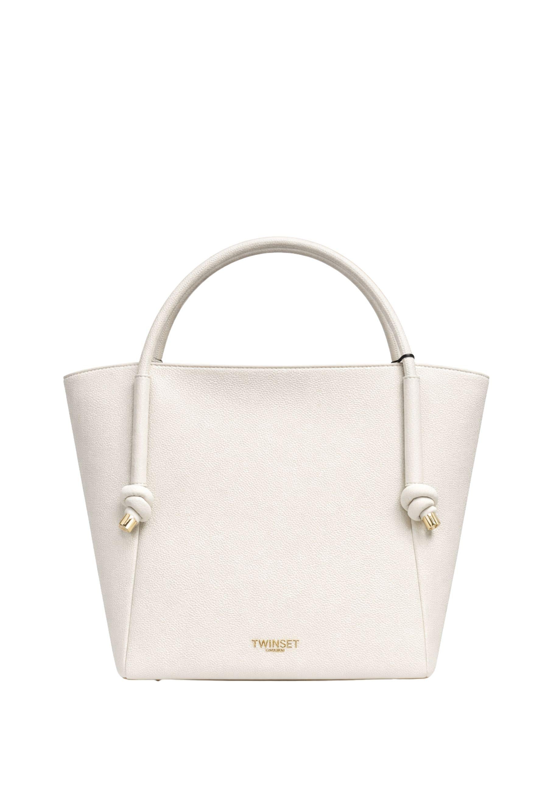 Borsa Tote Grande in Eco-pelle con Logo 
