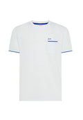 Polo-Shirt aus weißem Baumwollpiqué