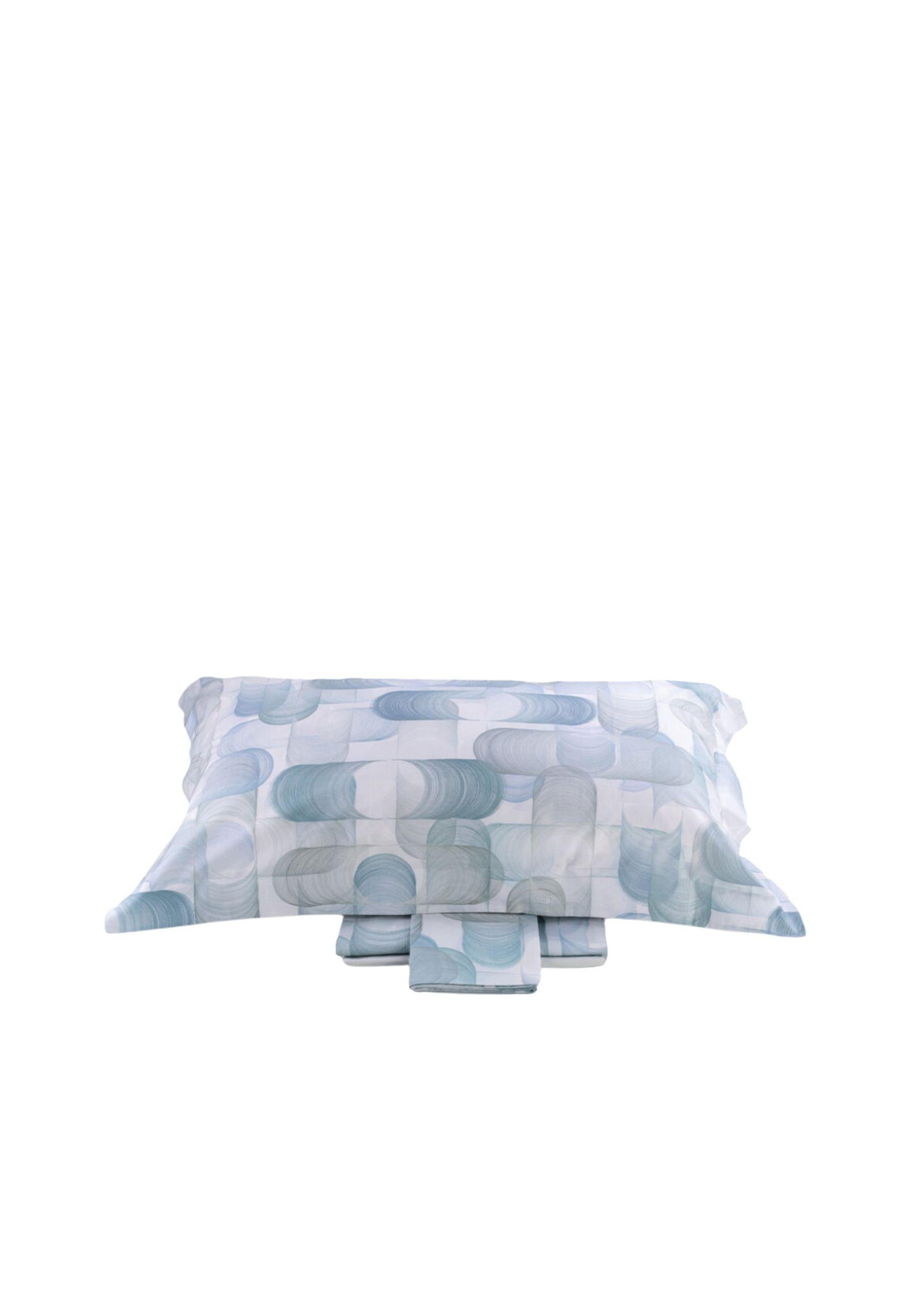 Lenzuola Stanley azzurro matrimoniale 