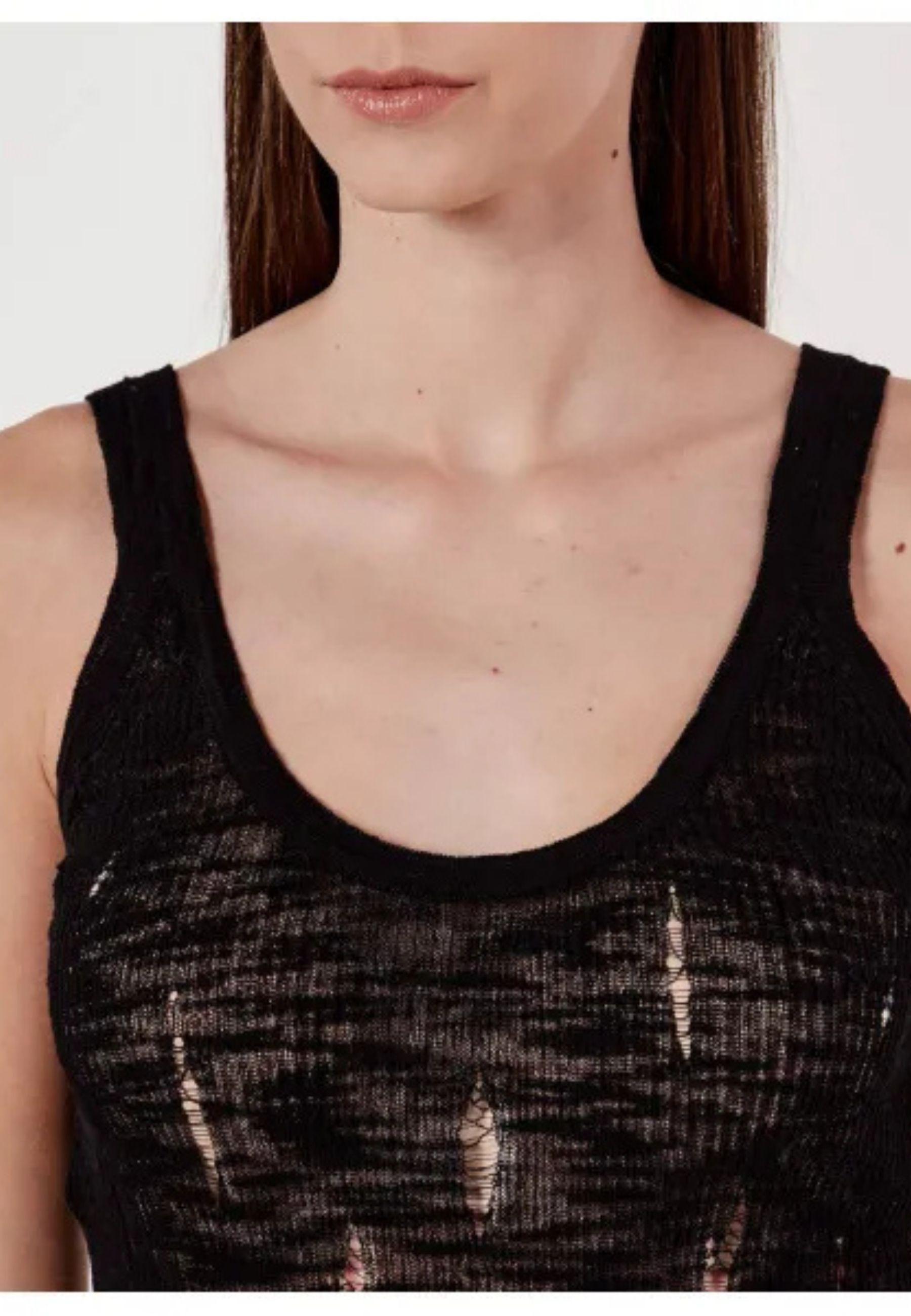 Top Sergio in maglia con rotture - Slim Fit 