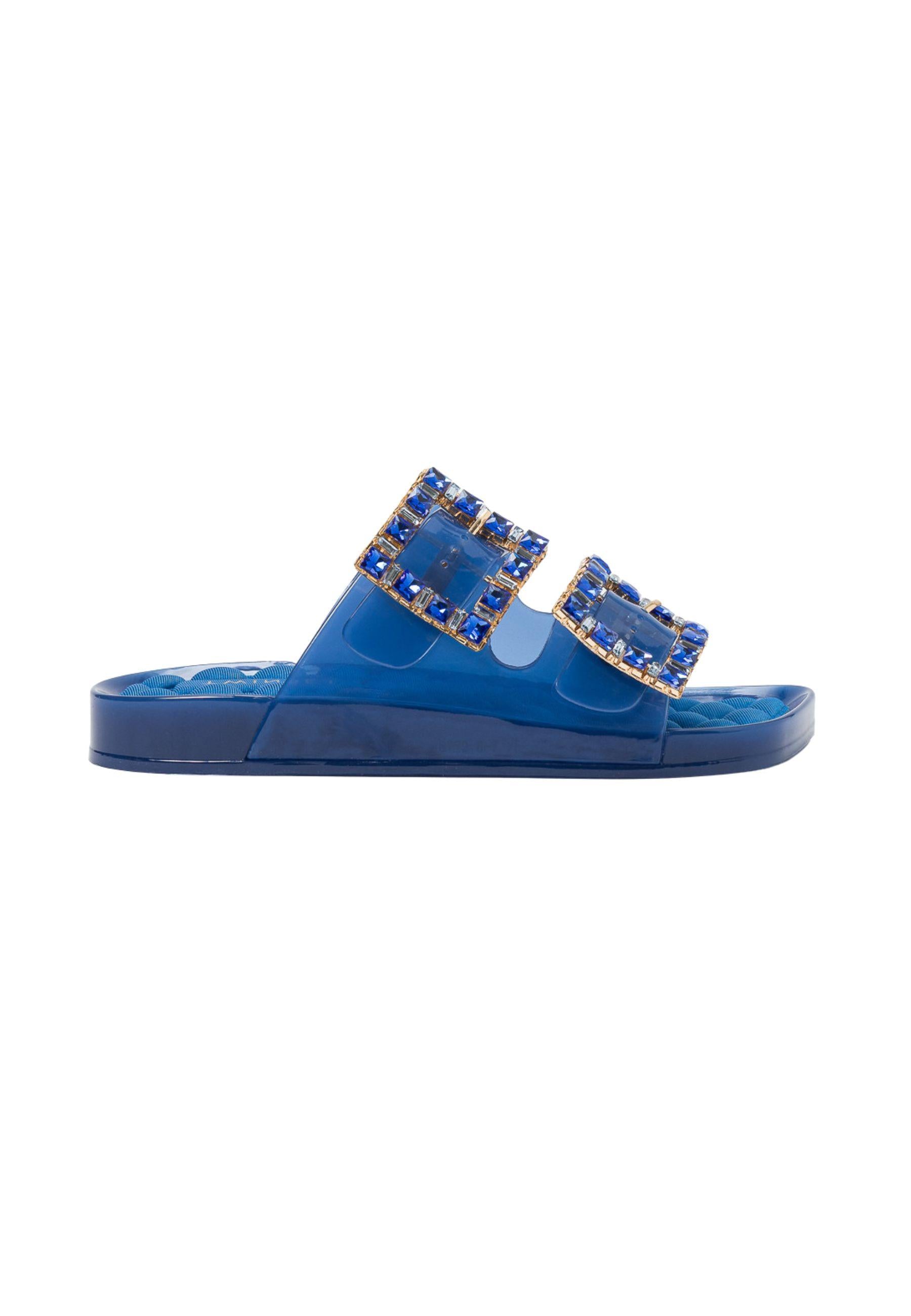 Sandali flat con maxi fibbie gioiello 