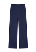 Pantaloni wide leg in cotone stretch - iBlues