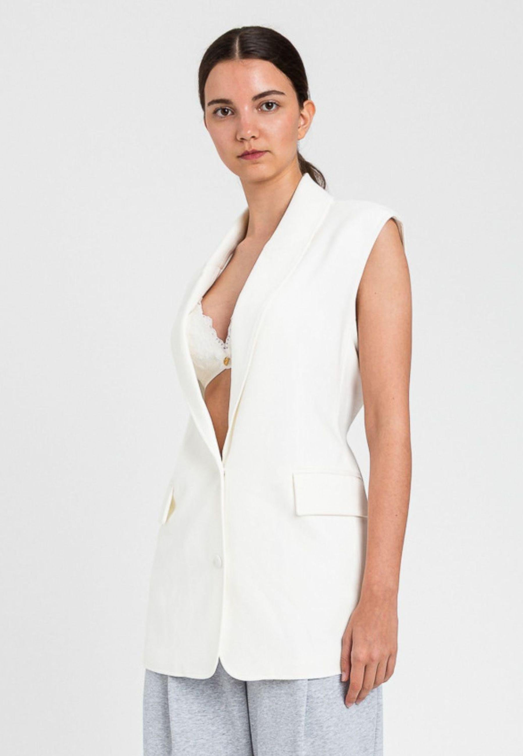 Twinset Milano - Gilet blazer smanicato 