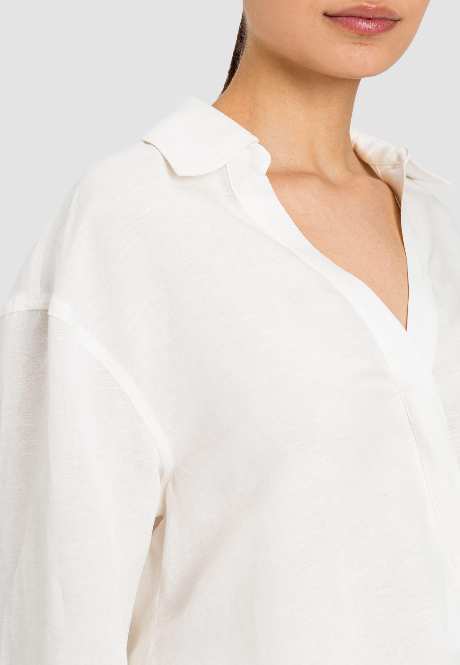 Camicia Actitude in misto lino e viscosa 