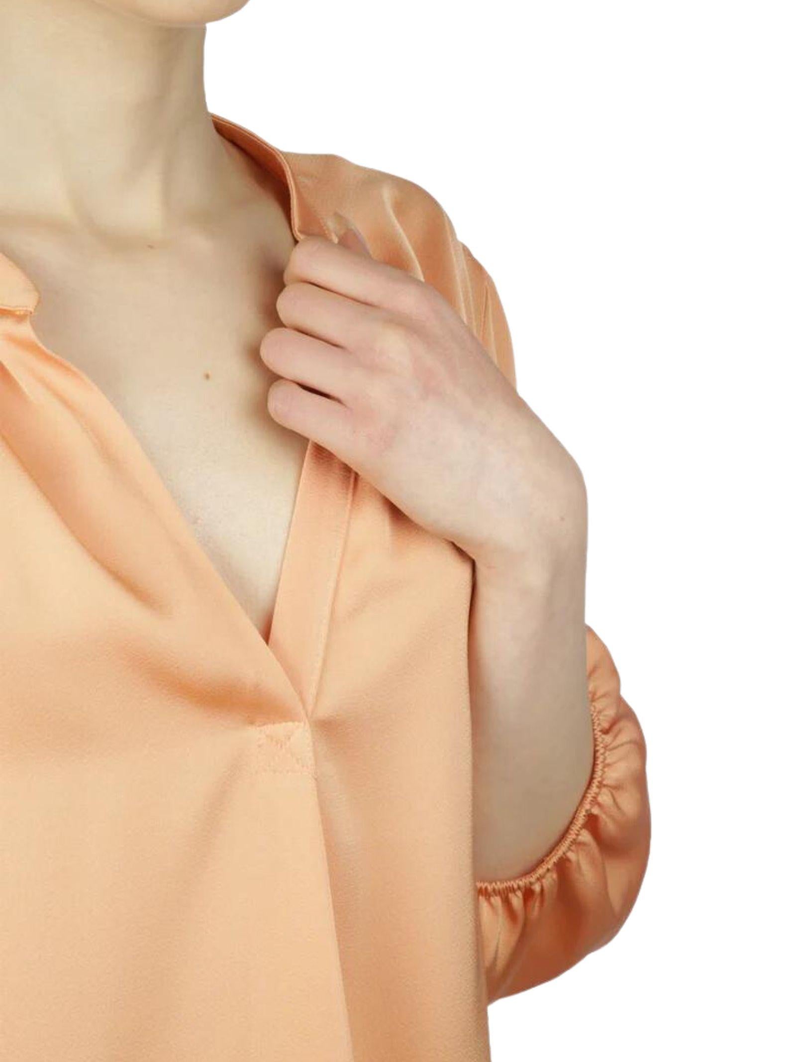 Camicia serafino raso Apricot 