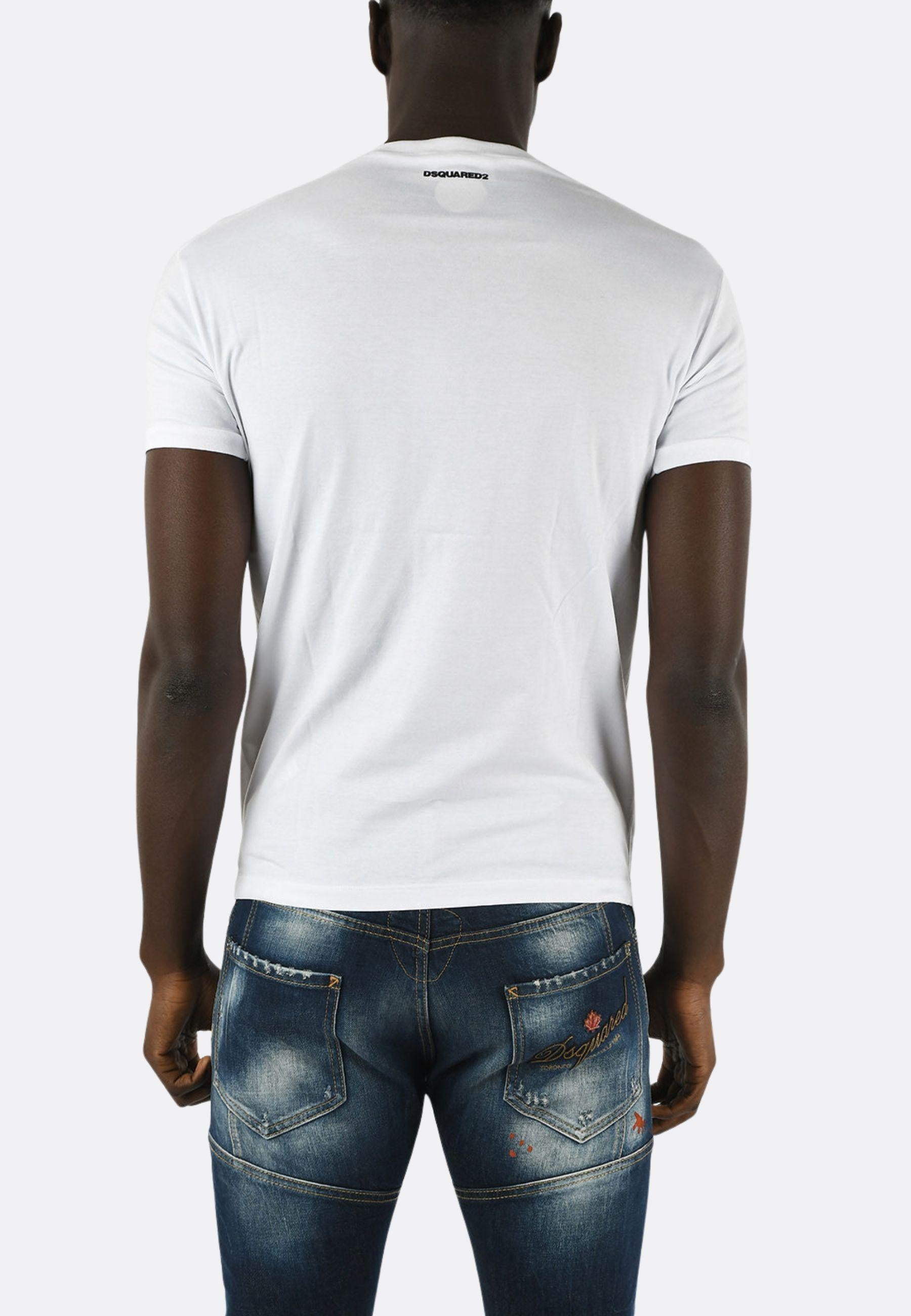 T-Shirt Uomo Scollo a V in Jersey 