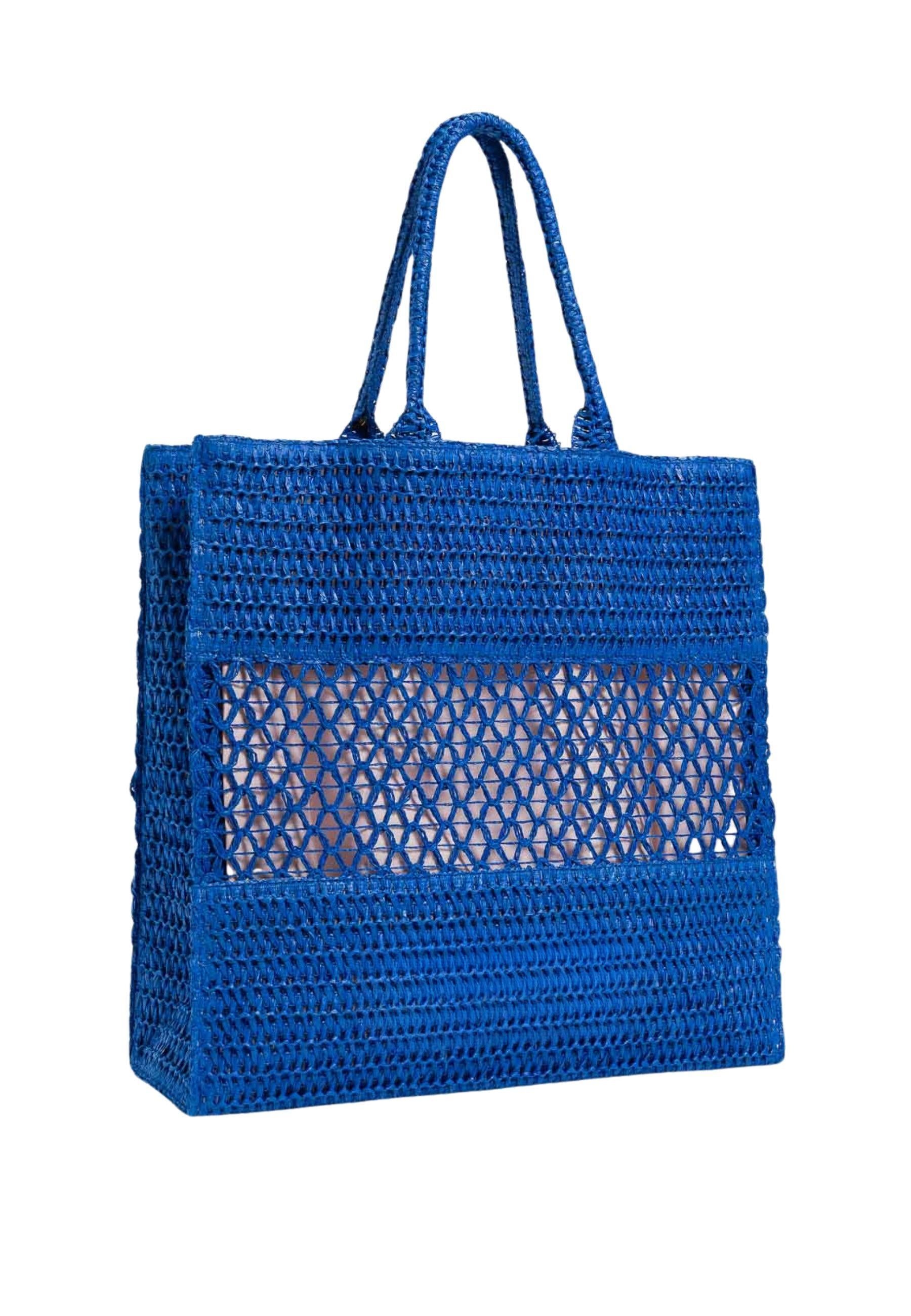 Borsa Twinset effetto intrecciato con logo frontale 