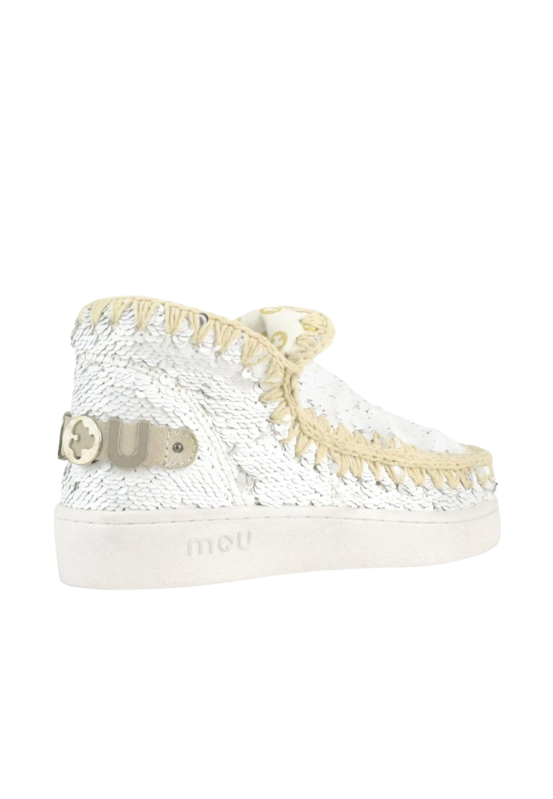 Mou TRONCHETTI TACCO BASSO ESKIMO NEW IN TECNICO BIANCO 