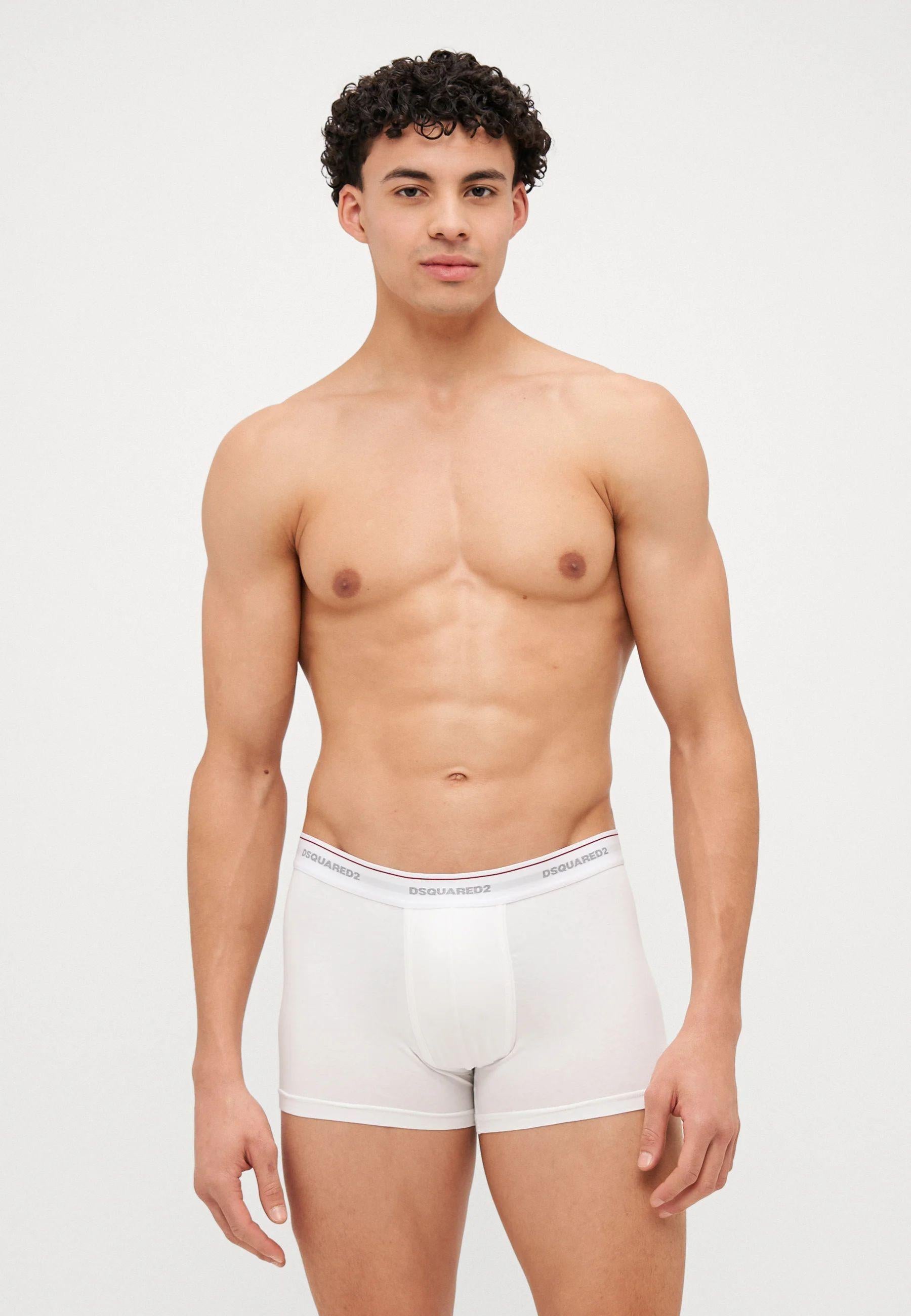 Set 3 Boxer Uomo Bianco, Grigio e Nero 