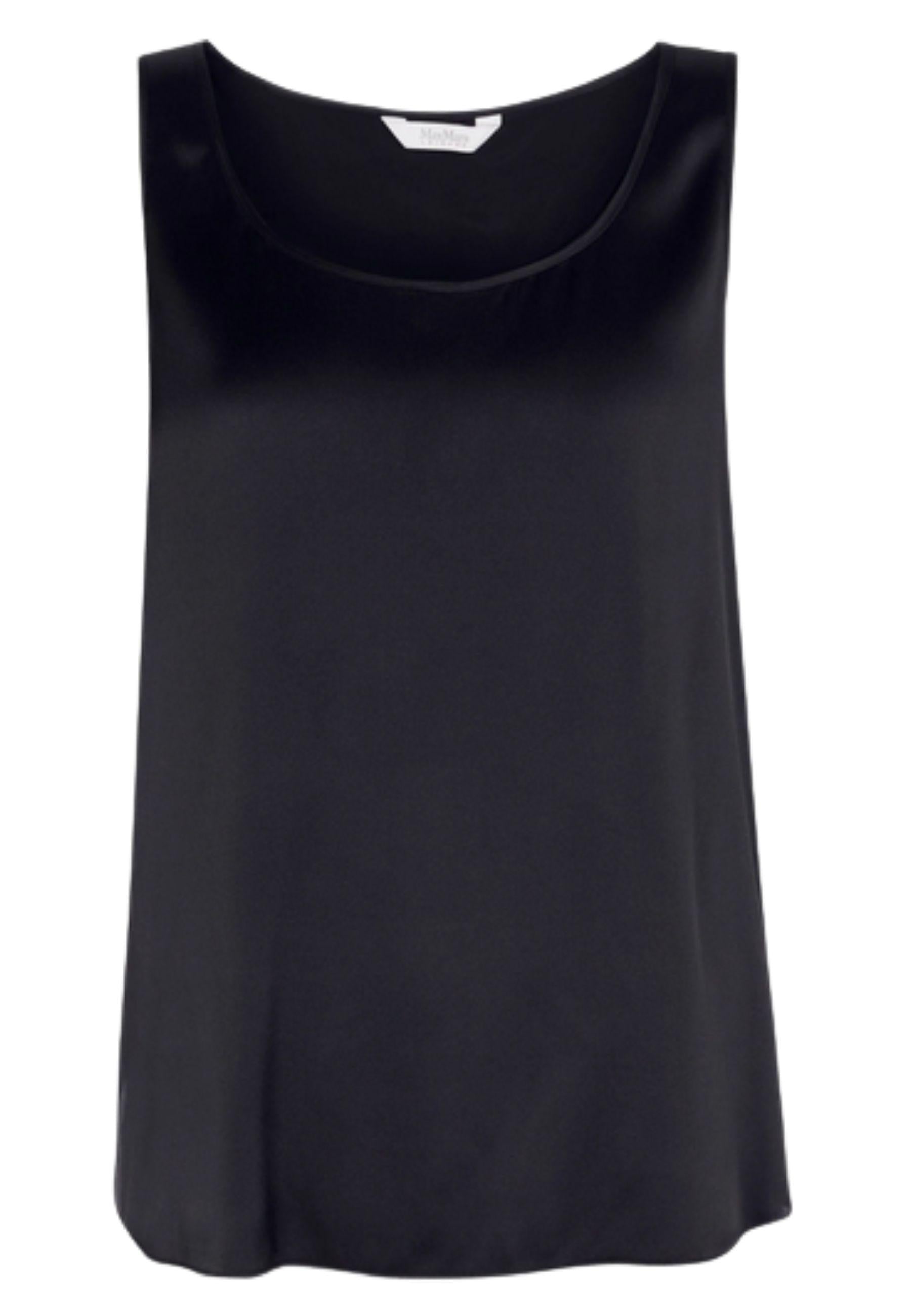 Max Mara Leisure - Top PAN in seta stretch 