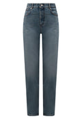 Sportmax - Jeans "Tasso" in Denim di Cotone con Effetto Invecchiato