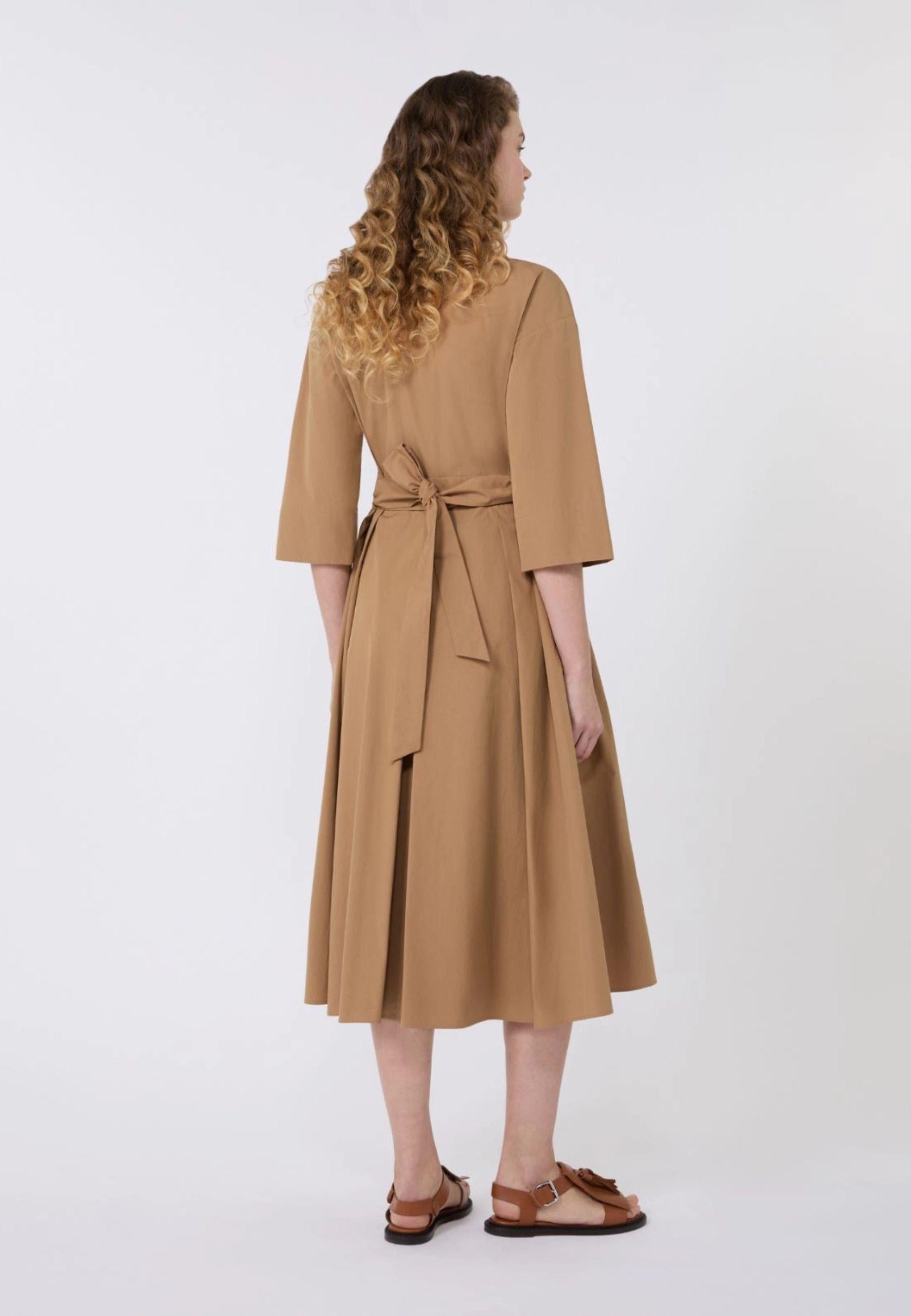 Weekend Max Mara - Abito chemisier midi in popeline di cotone 