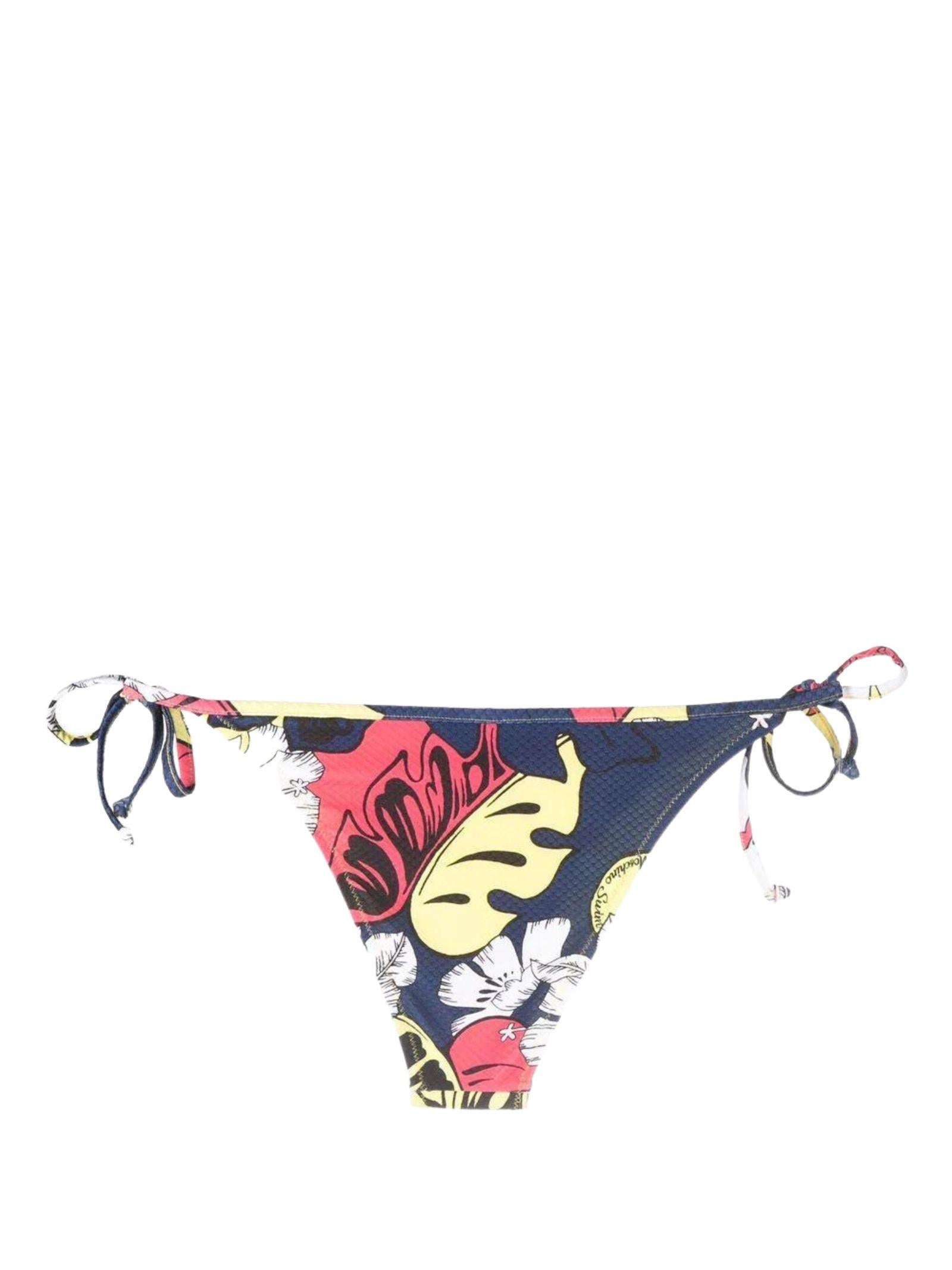 Slip bikini a fiori 