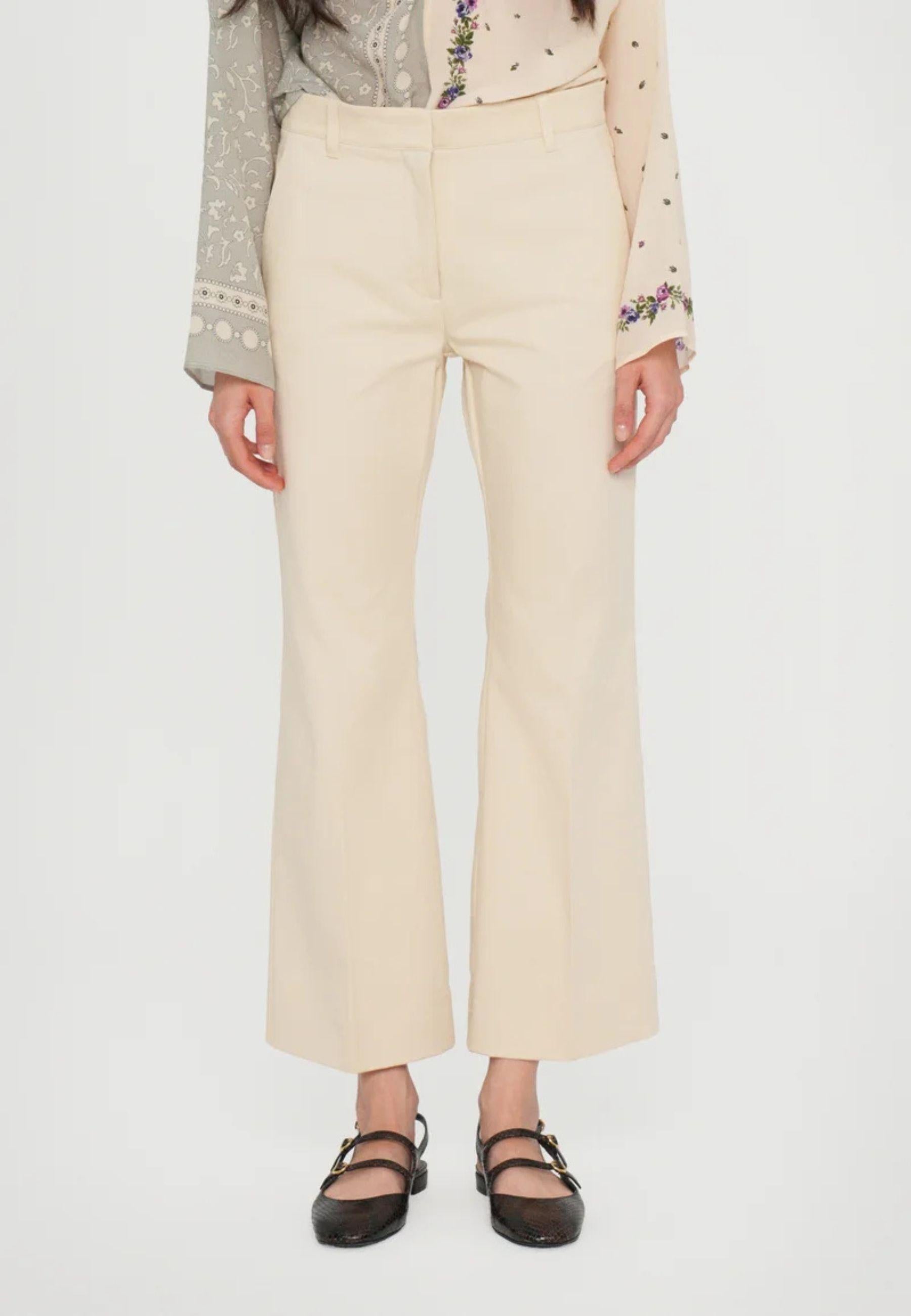 Weekend Max Mara - Pantalone dritto svasato in cotone 