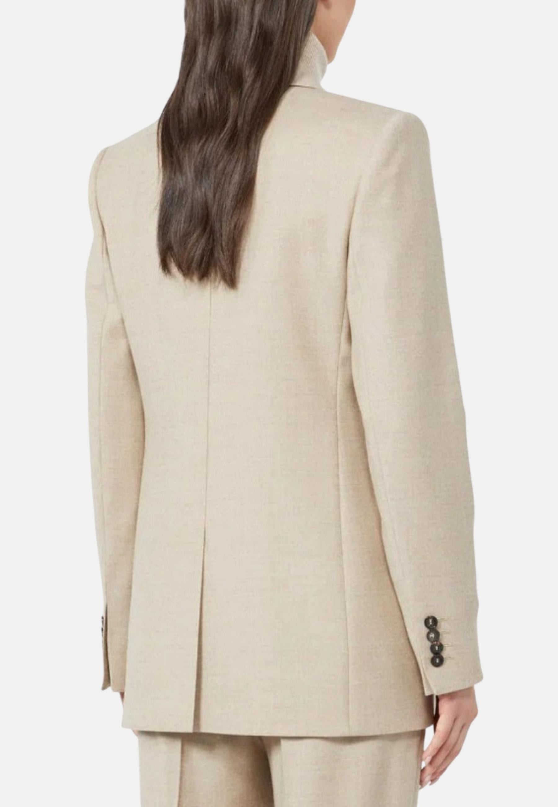 Blazer regular fit in flanella 