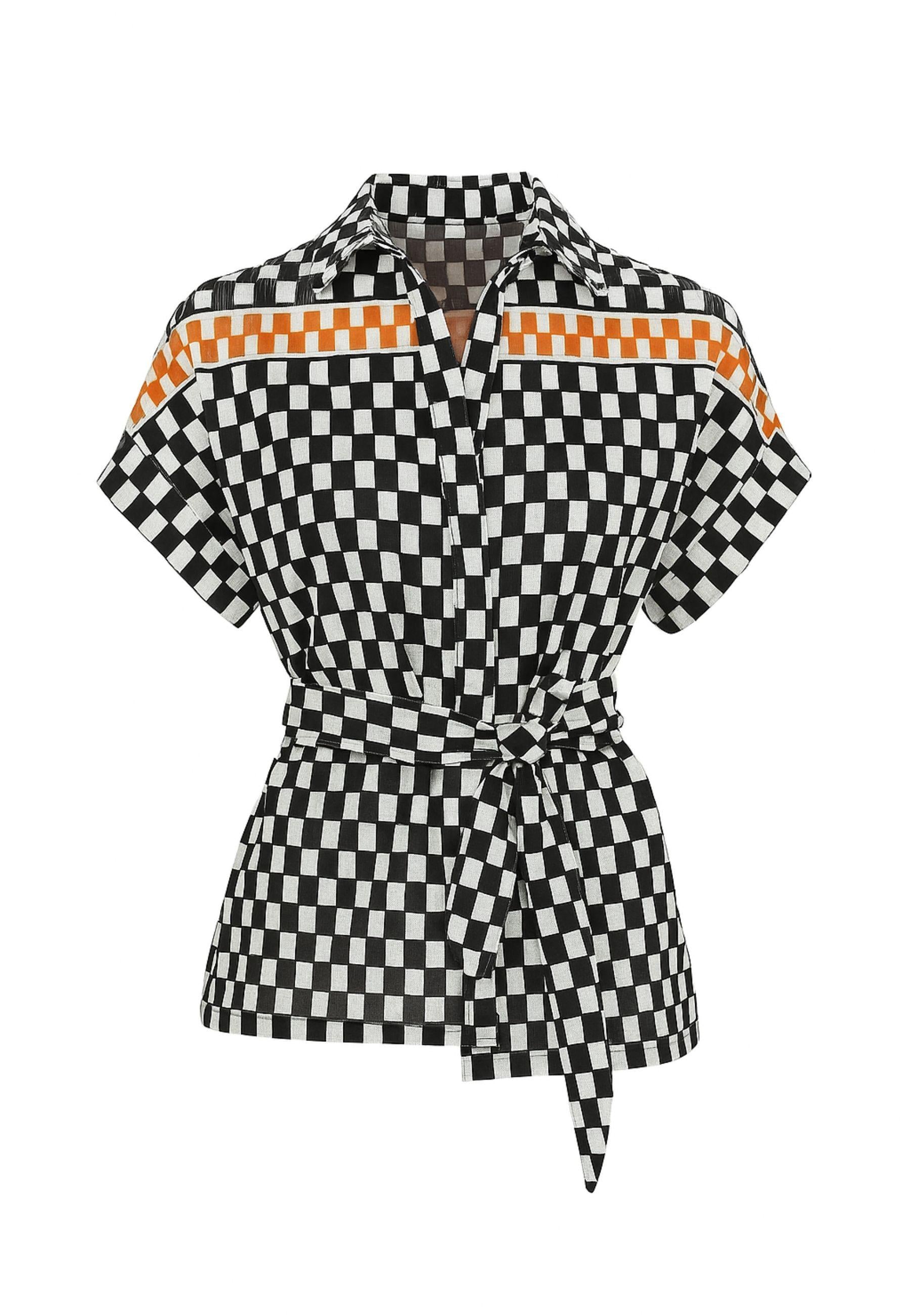 Camicia con nodo in vita 