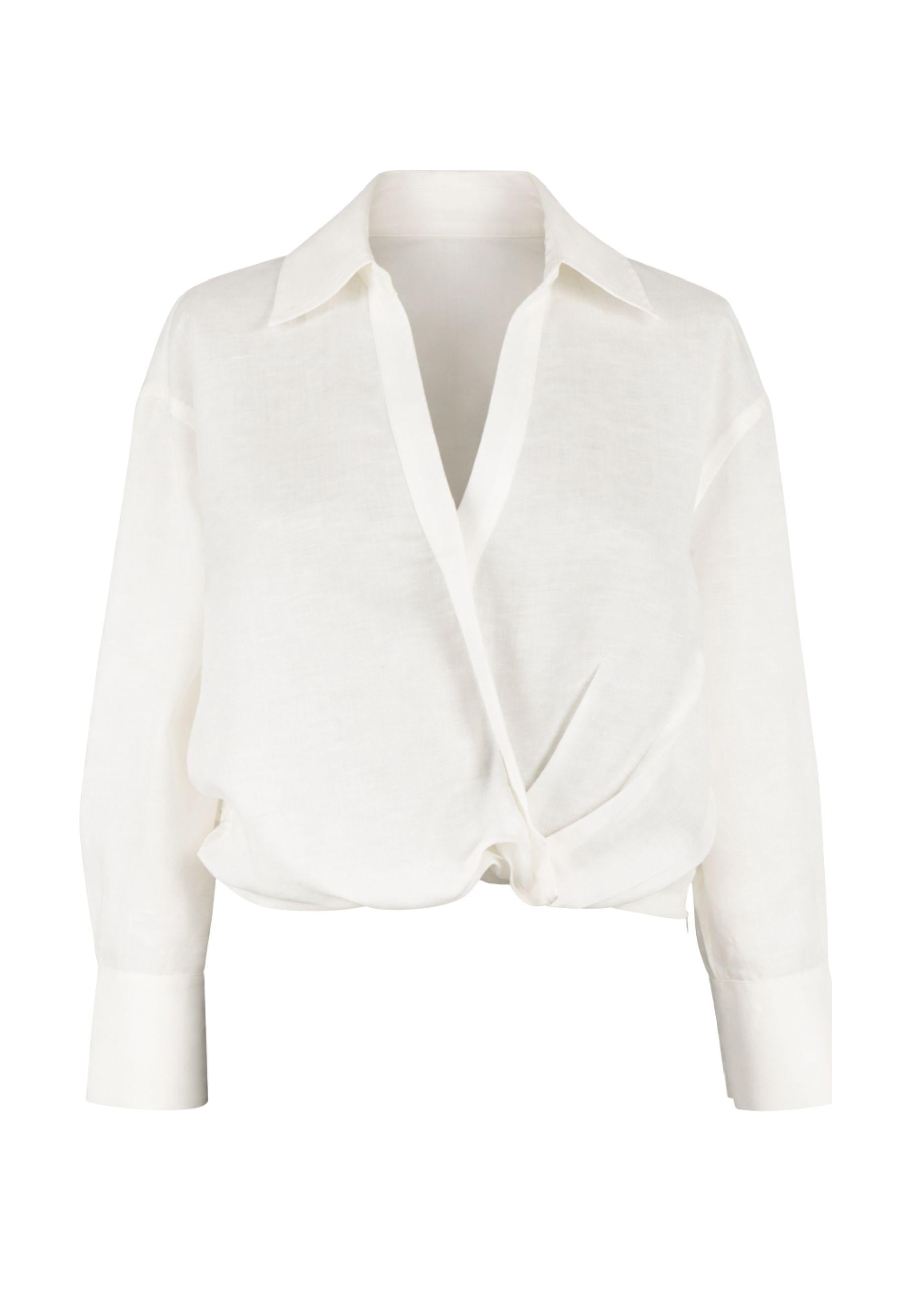 Camicia Actitude in misto lino e viscosa 