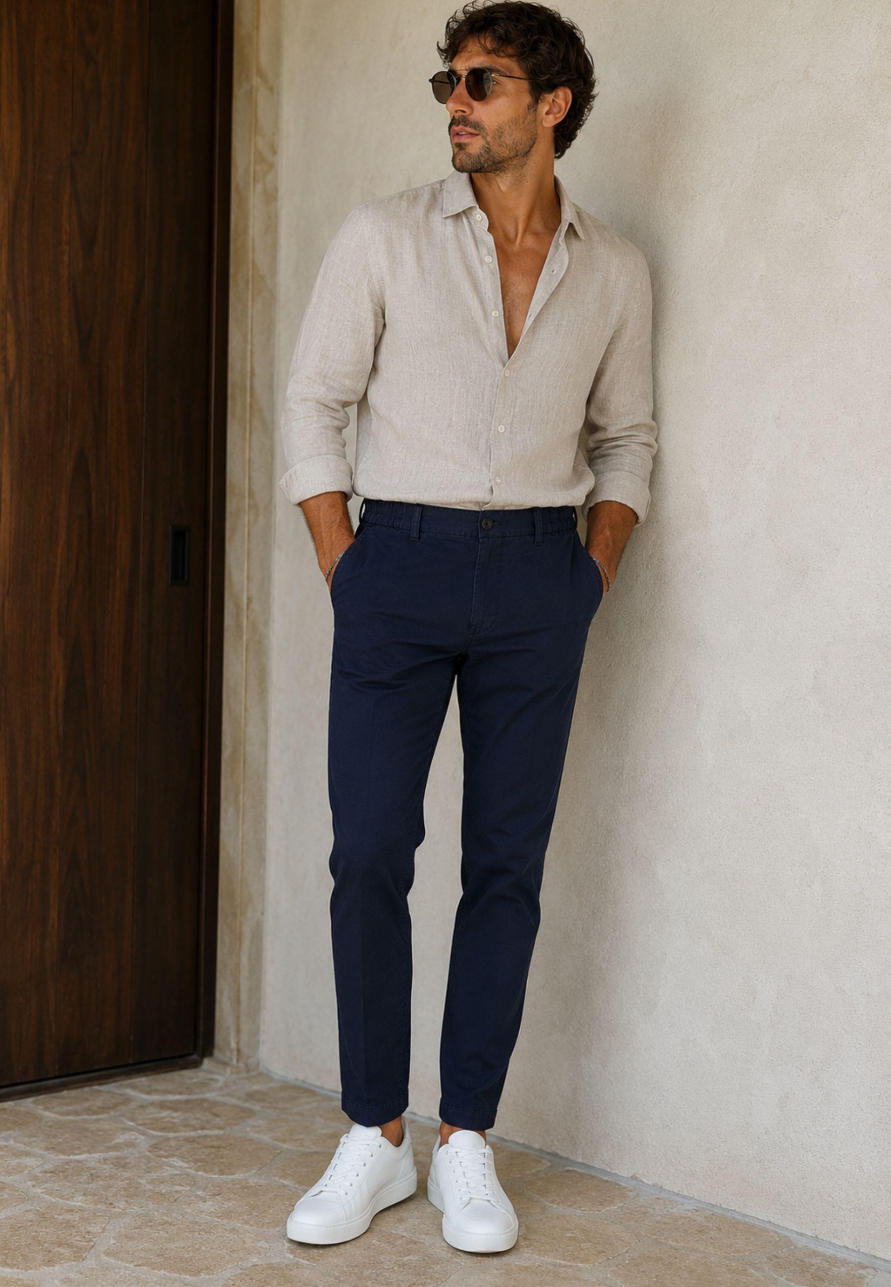 Briglia 1949 - Pantalone in lino e cotone 