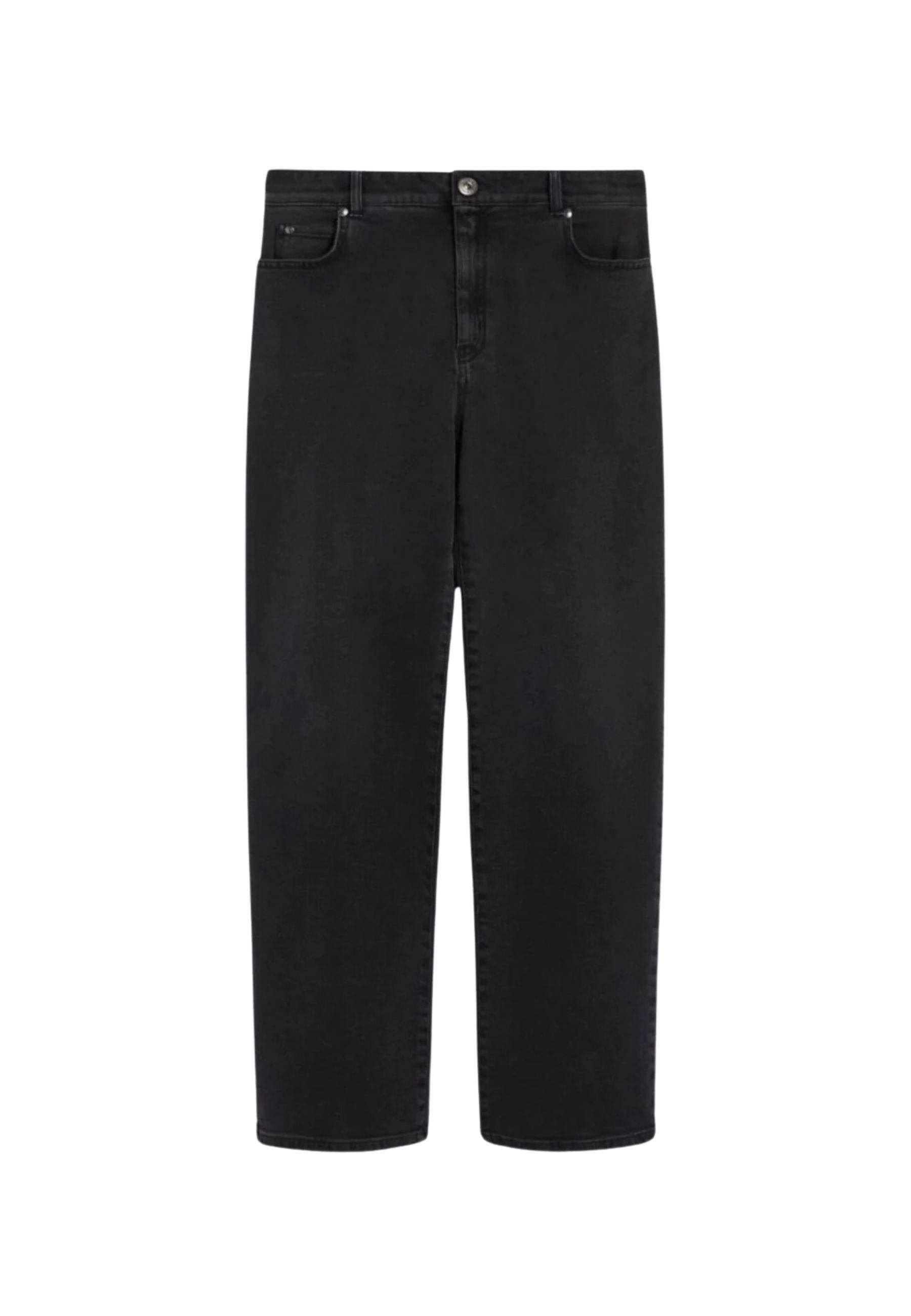 Jeans donna straight fit vita alta 