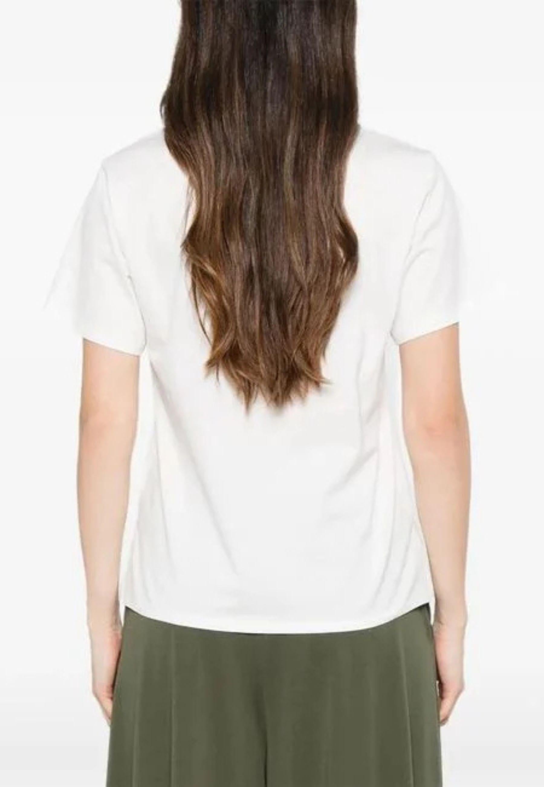T-shirt in jersey di cotone con stampa lettering 