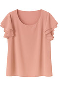 T-shirt donna DonnaG con maniche volant