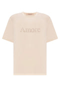 Twinset cotton T-shirt with Amore logo