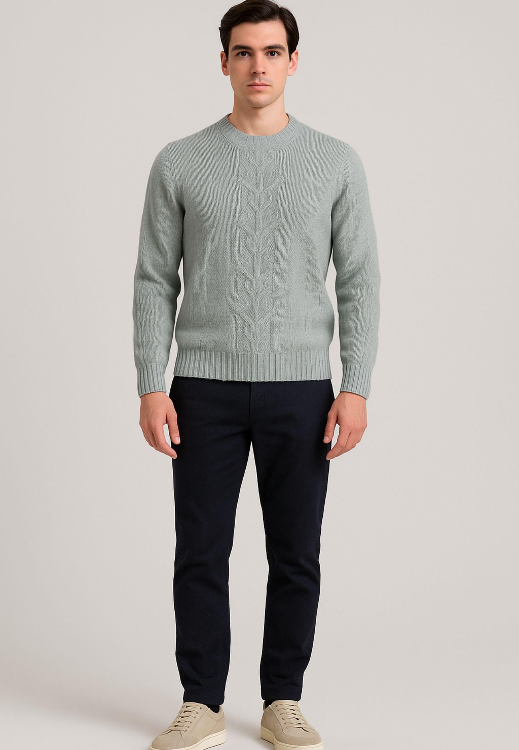 Maglione girocollo Cruciani in lana e cashmere 