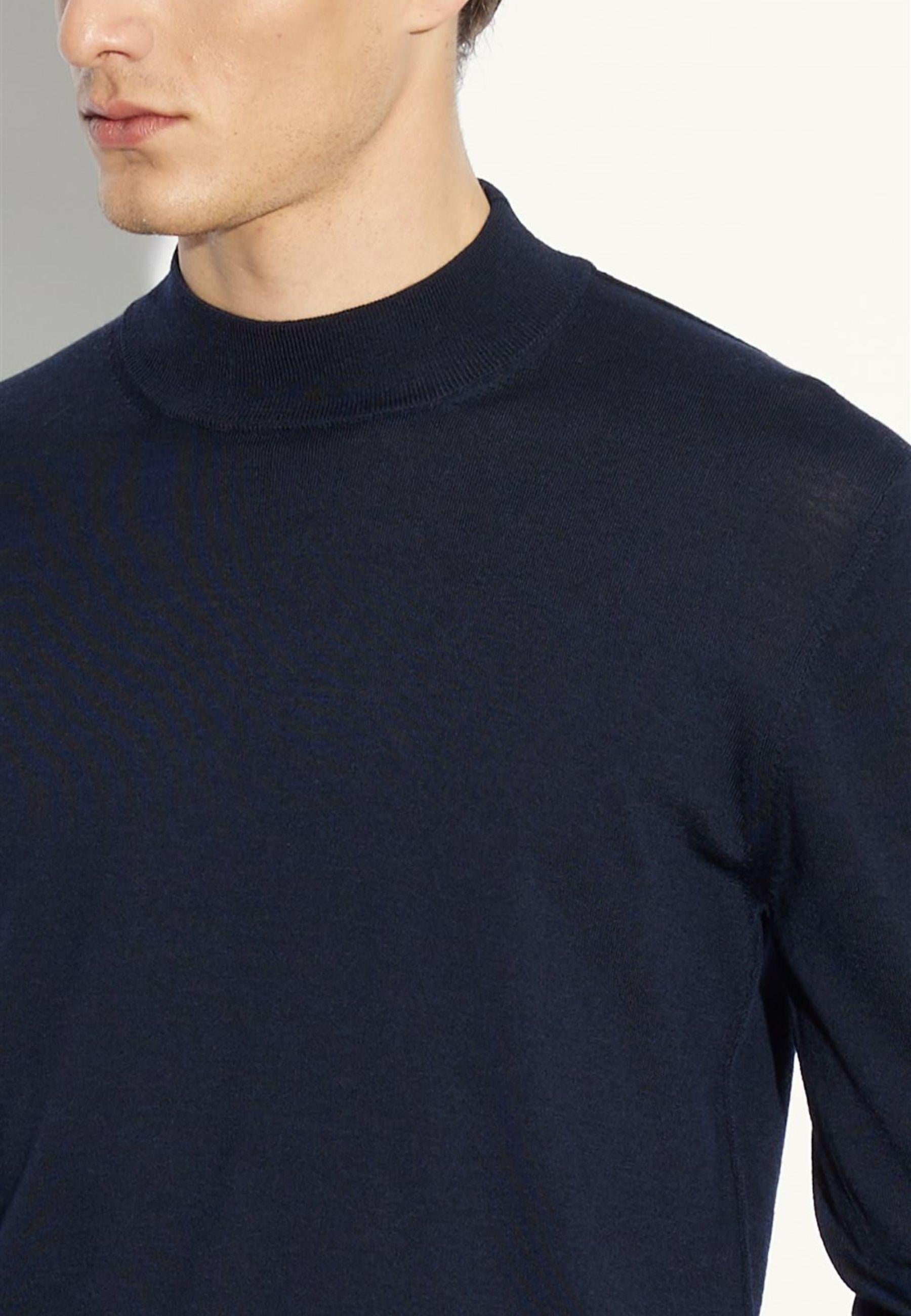 Maglia Girocollo in Lana Vergine Finezza 16 