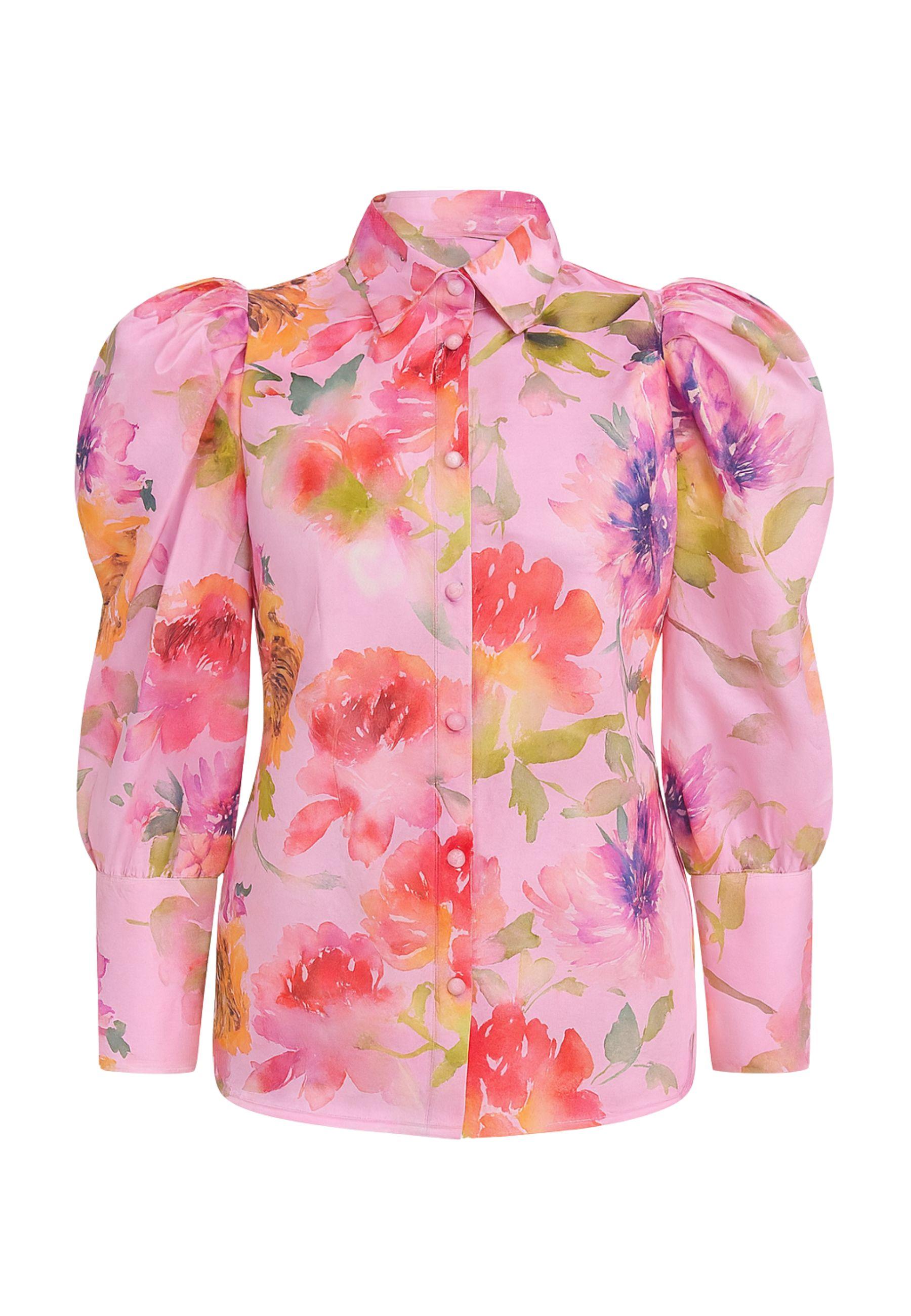 Camicia in cotone a fantasia 