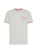 Polo-Shirt aus hellgrauem Baumwollpiqué