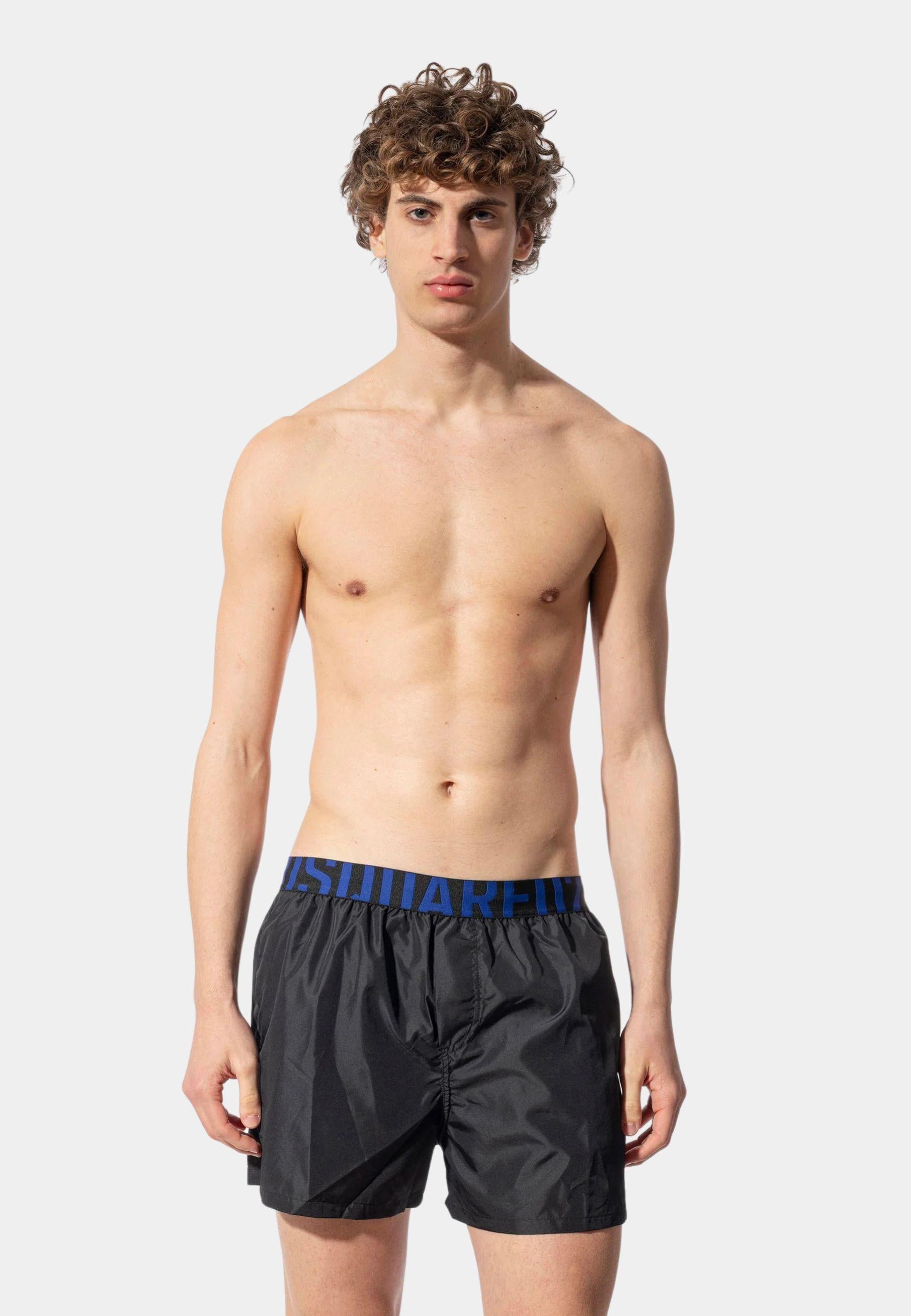 Costume da bagno uomo con logo elastico 