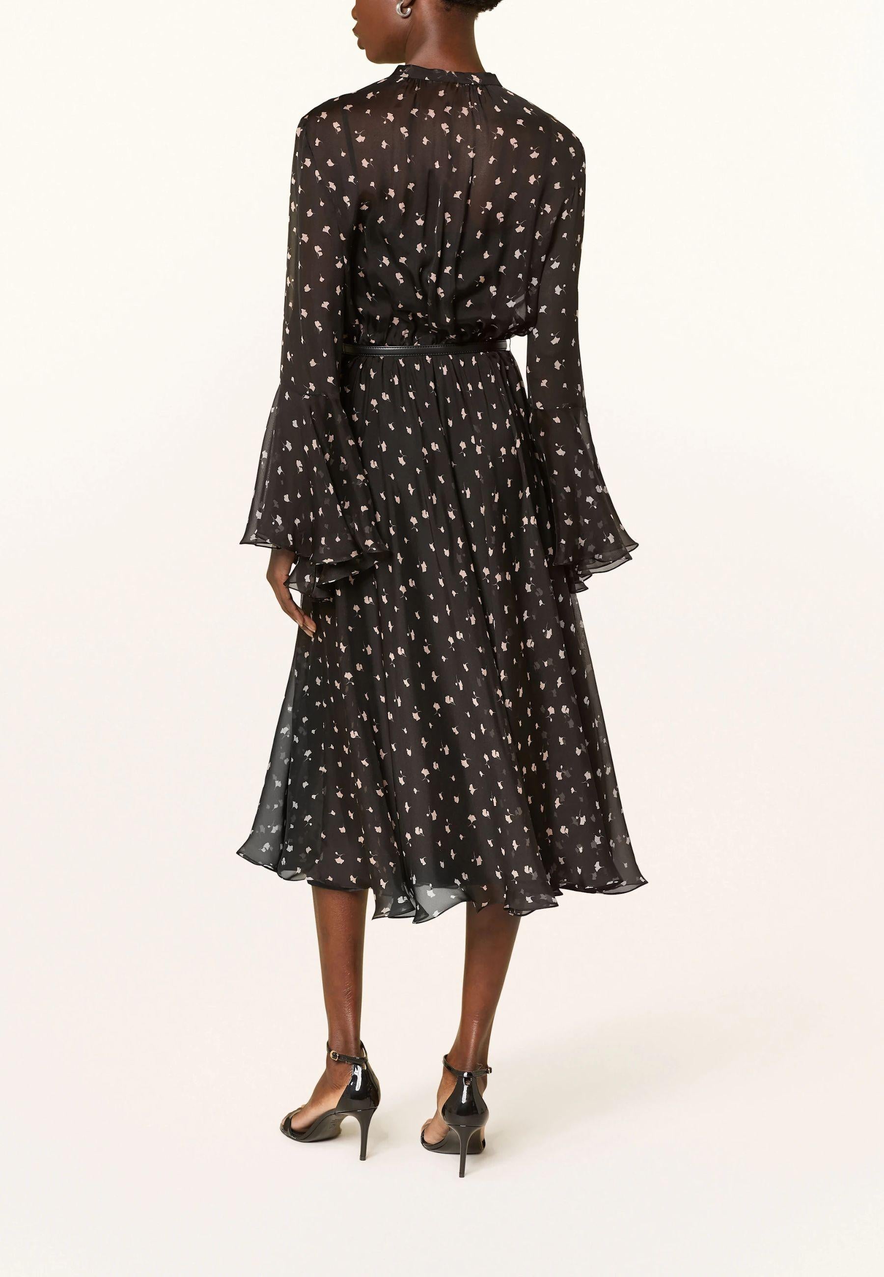 Max Mara Studio - Abito in seta con stampa floreale 
