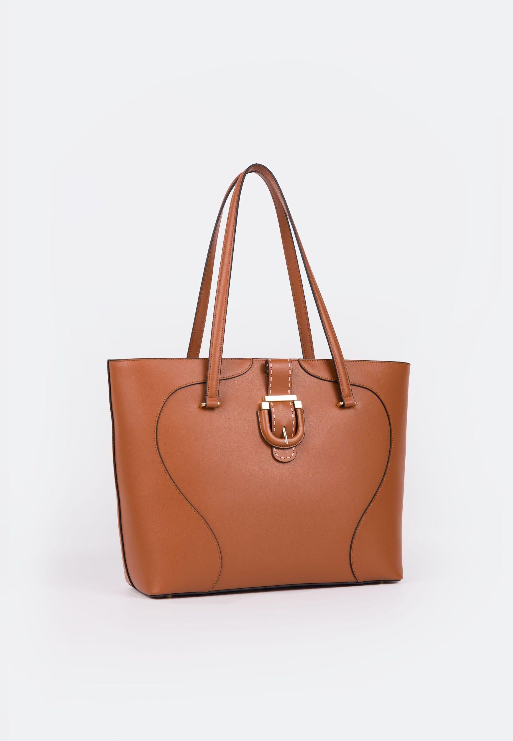 Borsa shopper MALIBU in vitello color nocciola 