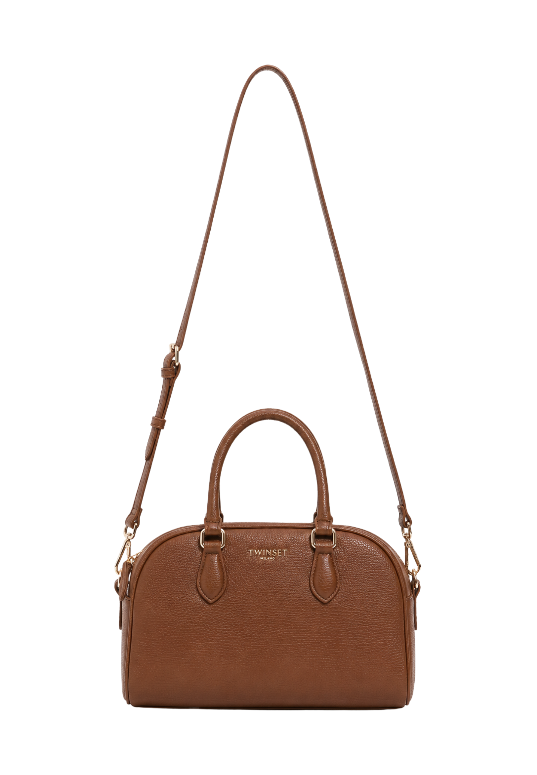 Borsa Marrone Effetto Pelle Granata 