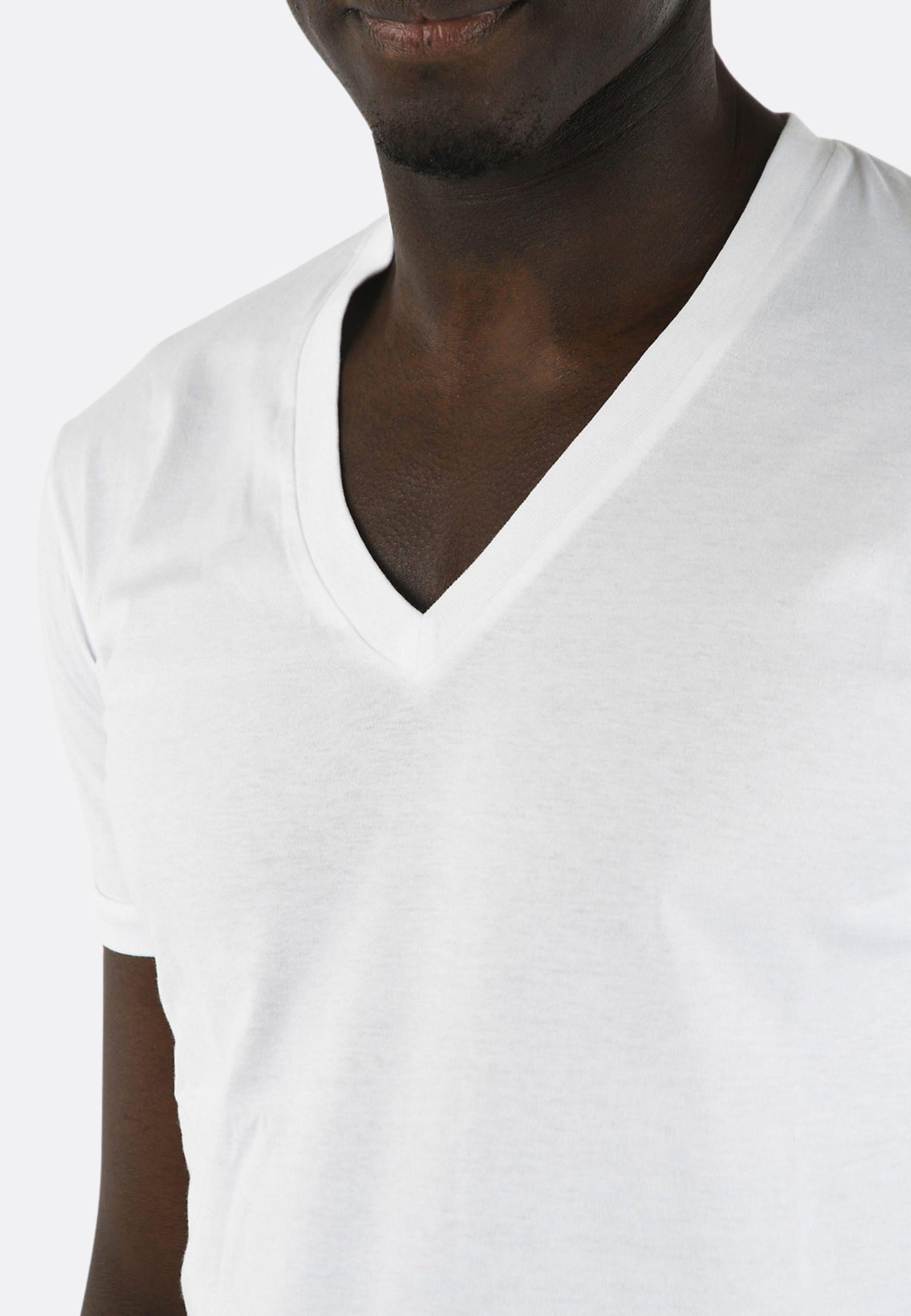 T-Shirt Uomo Scollo a V in Jersey 