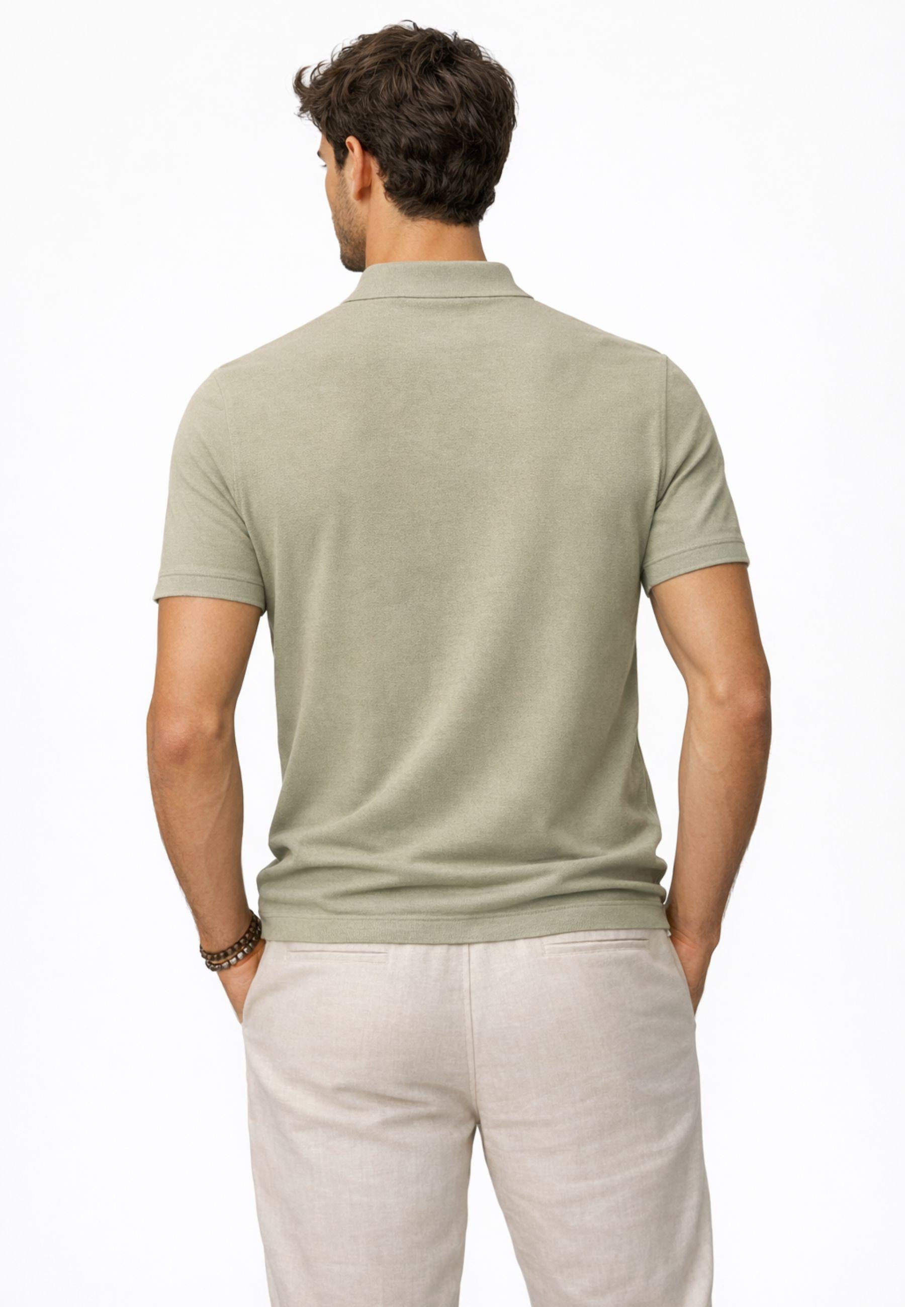 Polo Crepe in Cotone - Made in Italy 