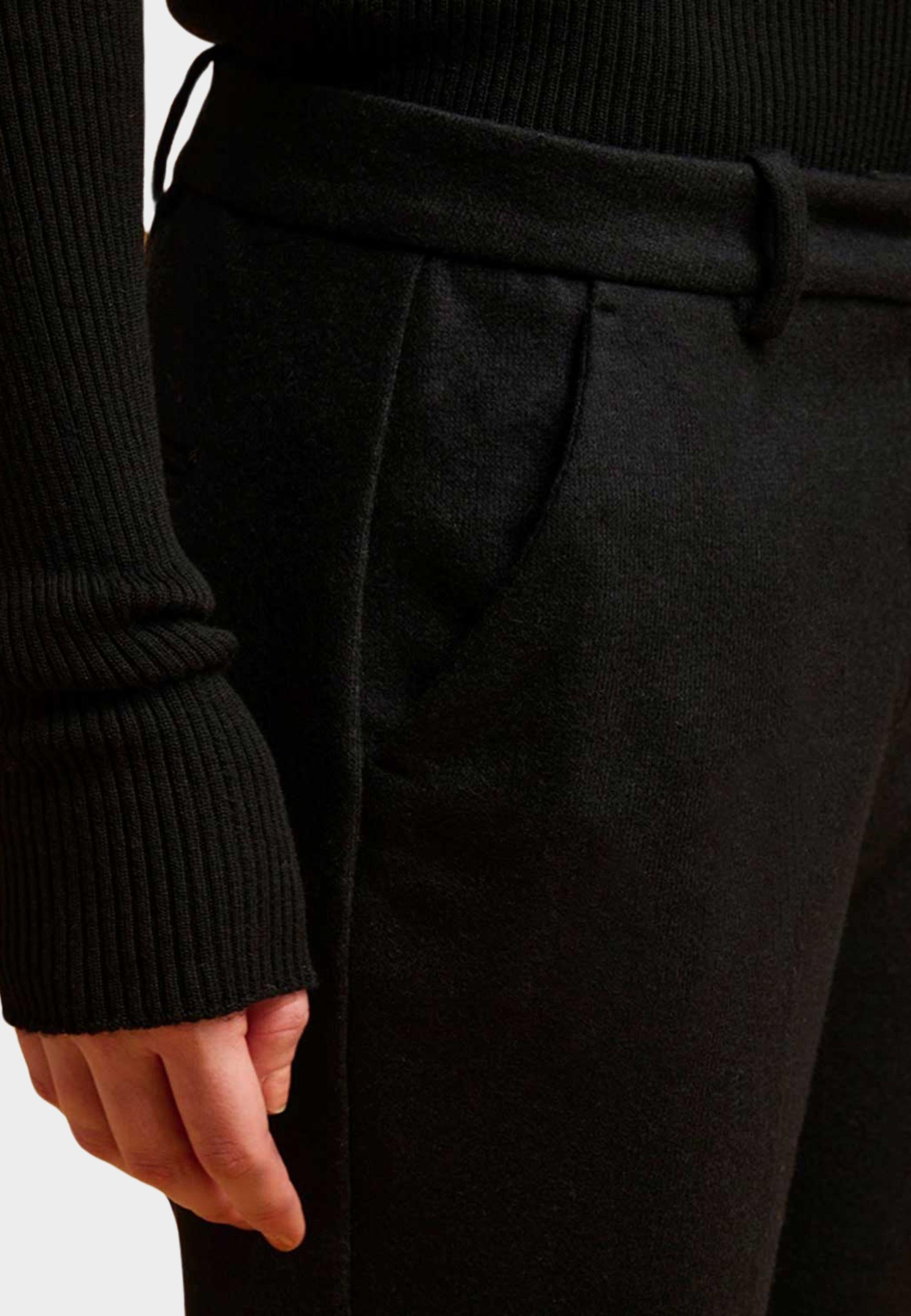Pantaloni sartoriali in punto Milano lucido 