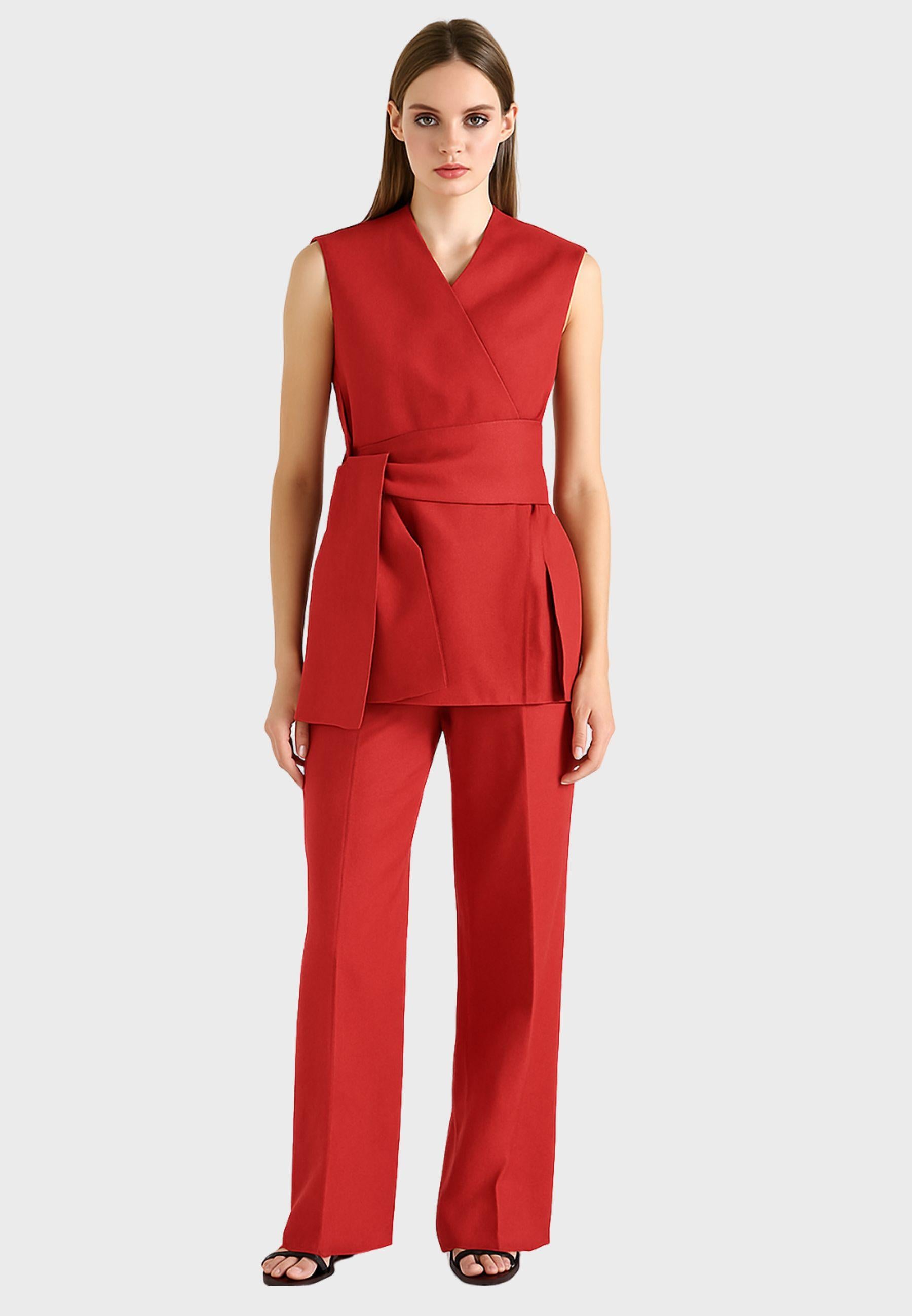 Pantalone Palazzo Deanna  in 100% Lino - Made in Italy<BR/> 